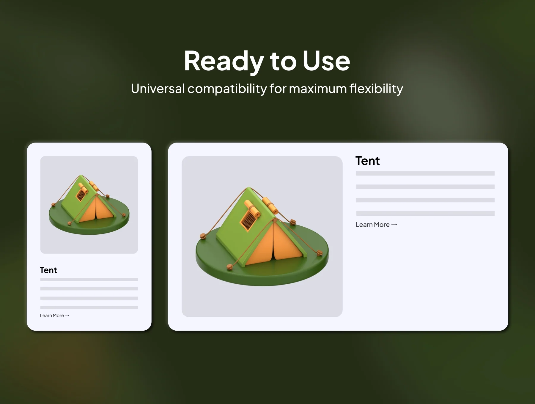 10 3D Camping Icon Pack 1 3