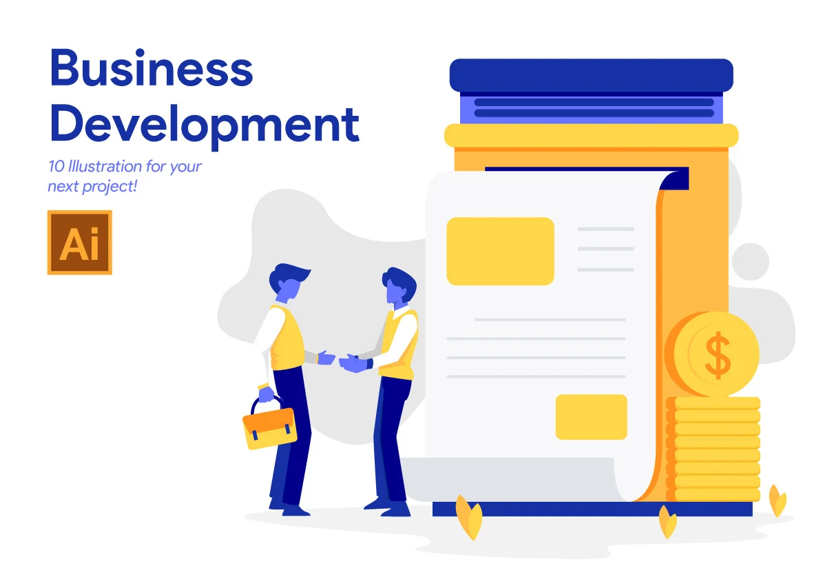 10 Business Development Illustration