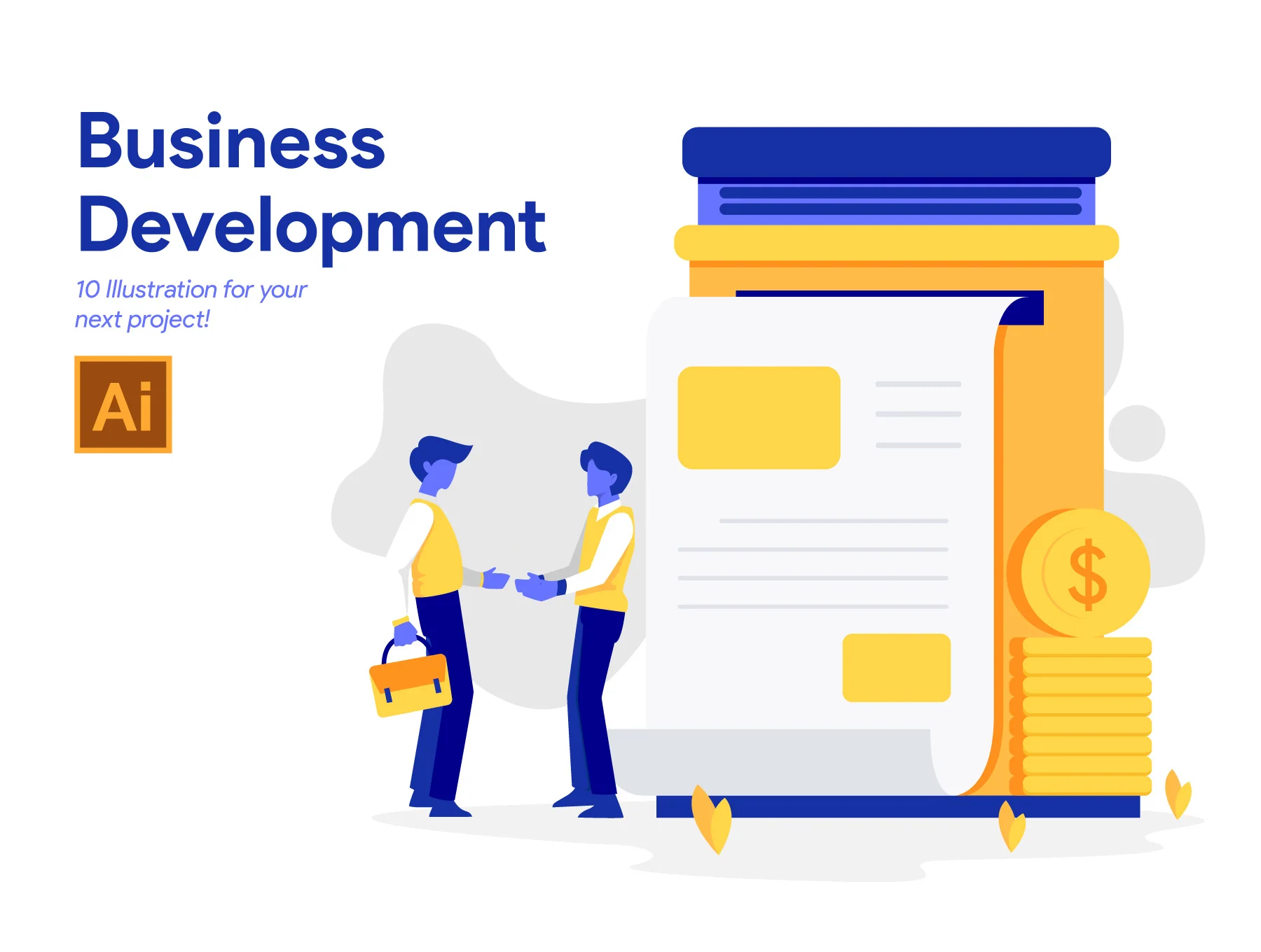 10 Business Development Illustration