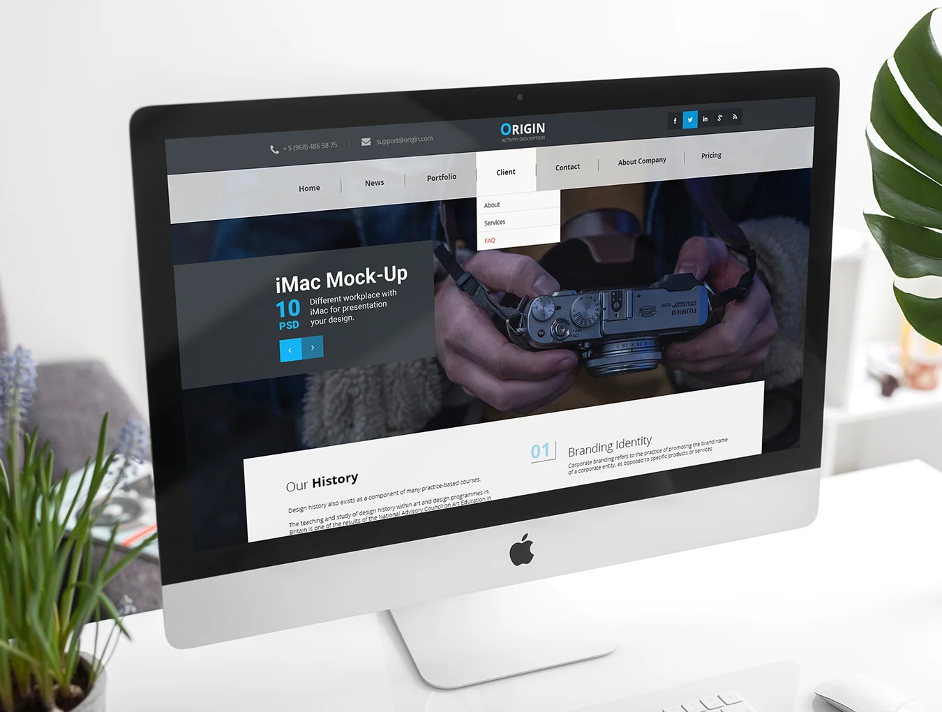 10 iMac Desk Mockups