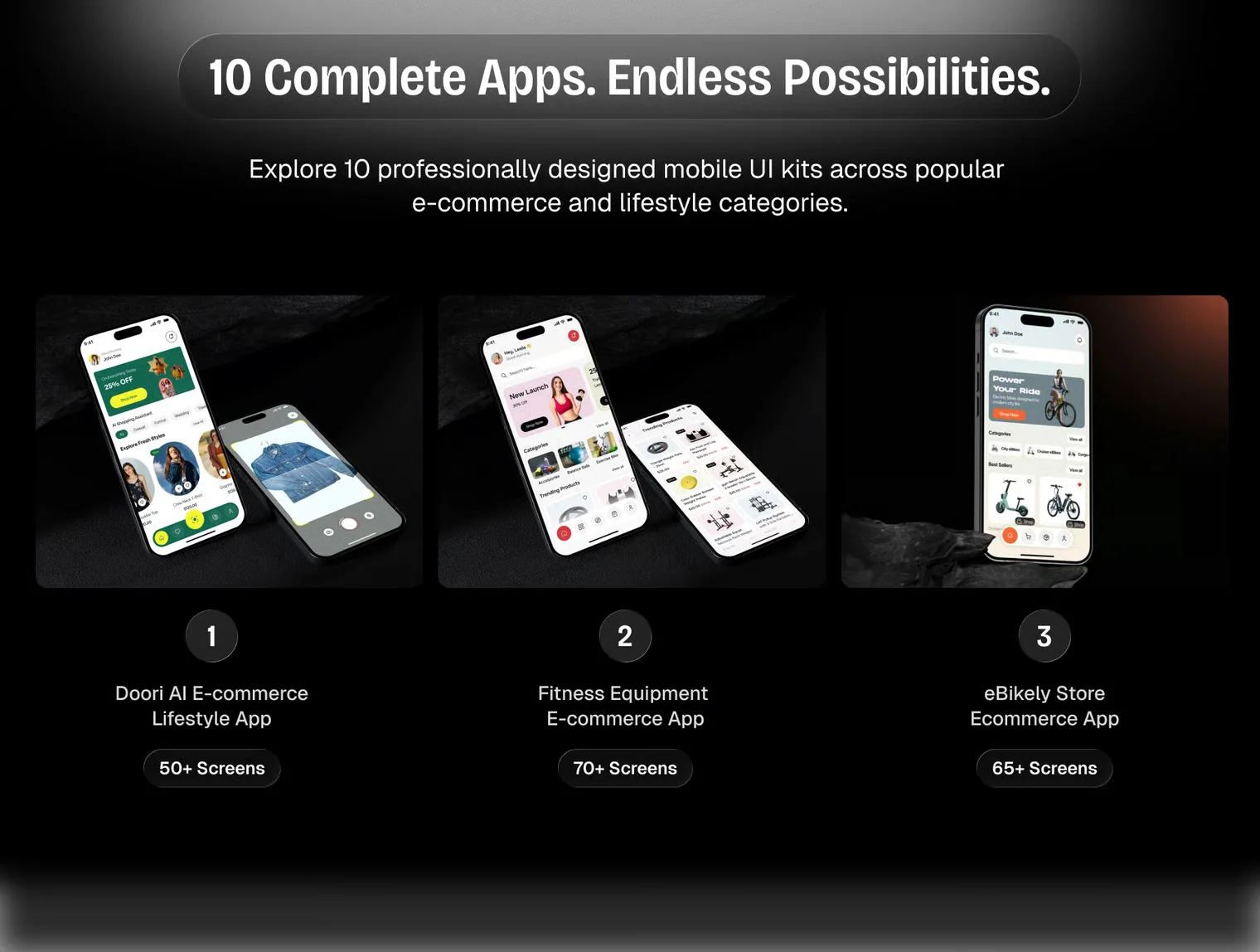 10-in-1 E-commerce Mobile App UI Kit Bundle 3