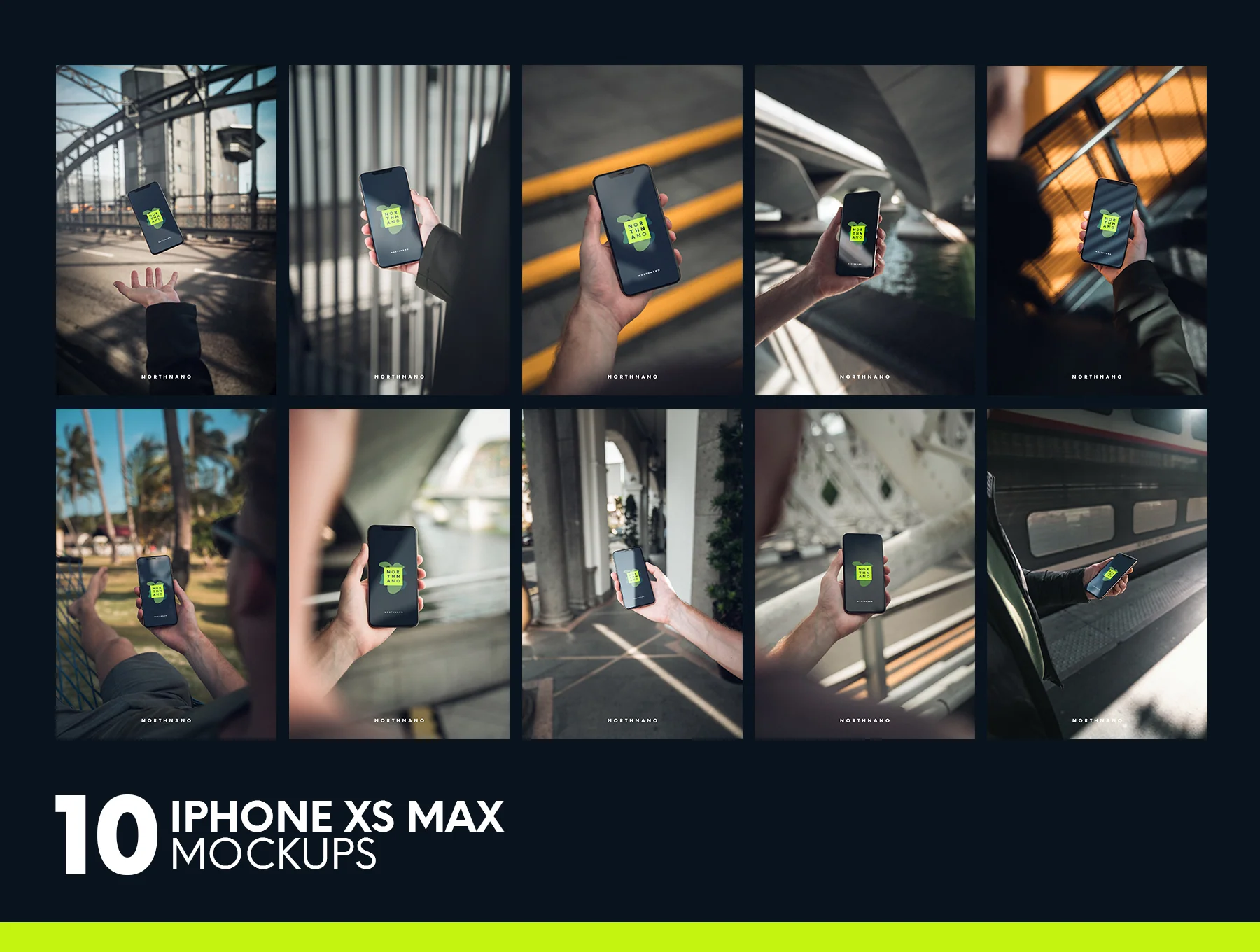 10 iPhone XS MAX Mockups 2