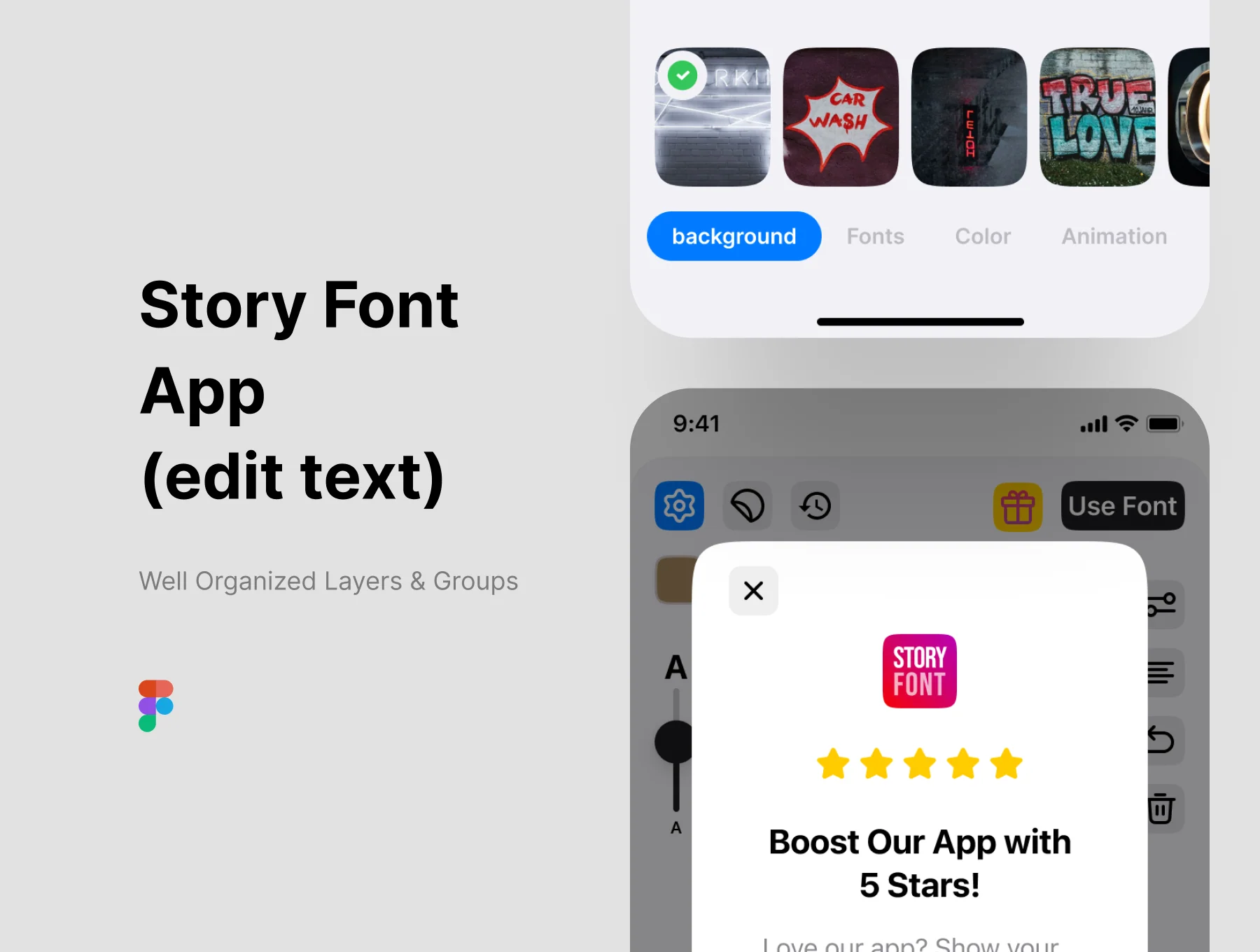 Edit Text Story Font App IOS 2