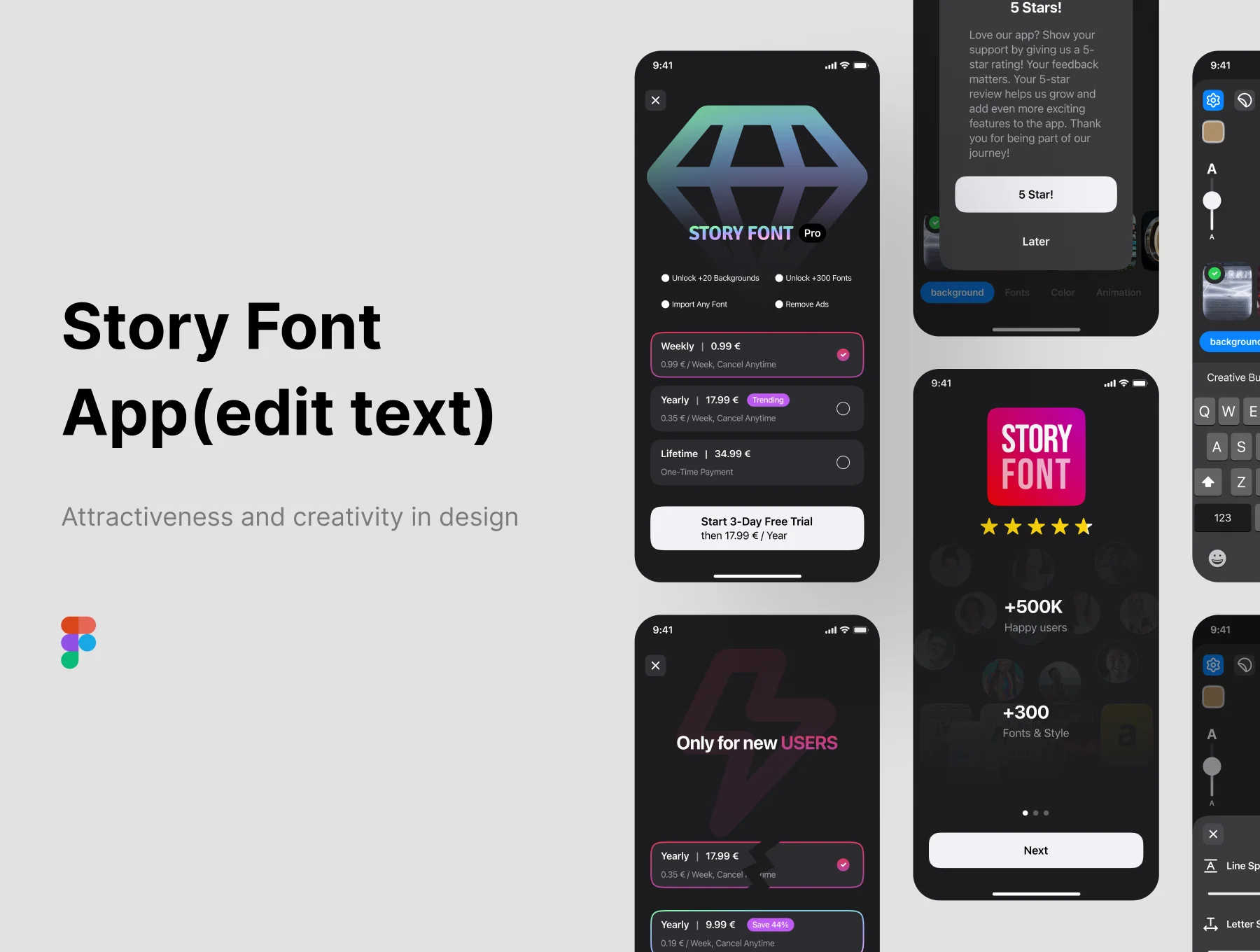 Edit Text Story Font App IOS 3