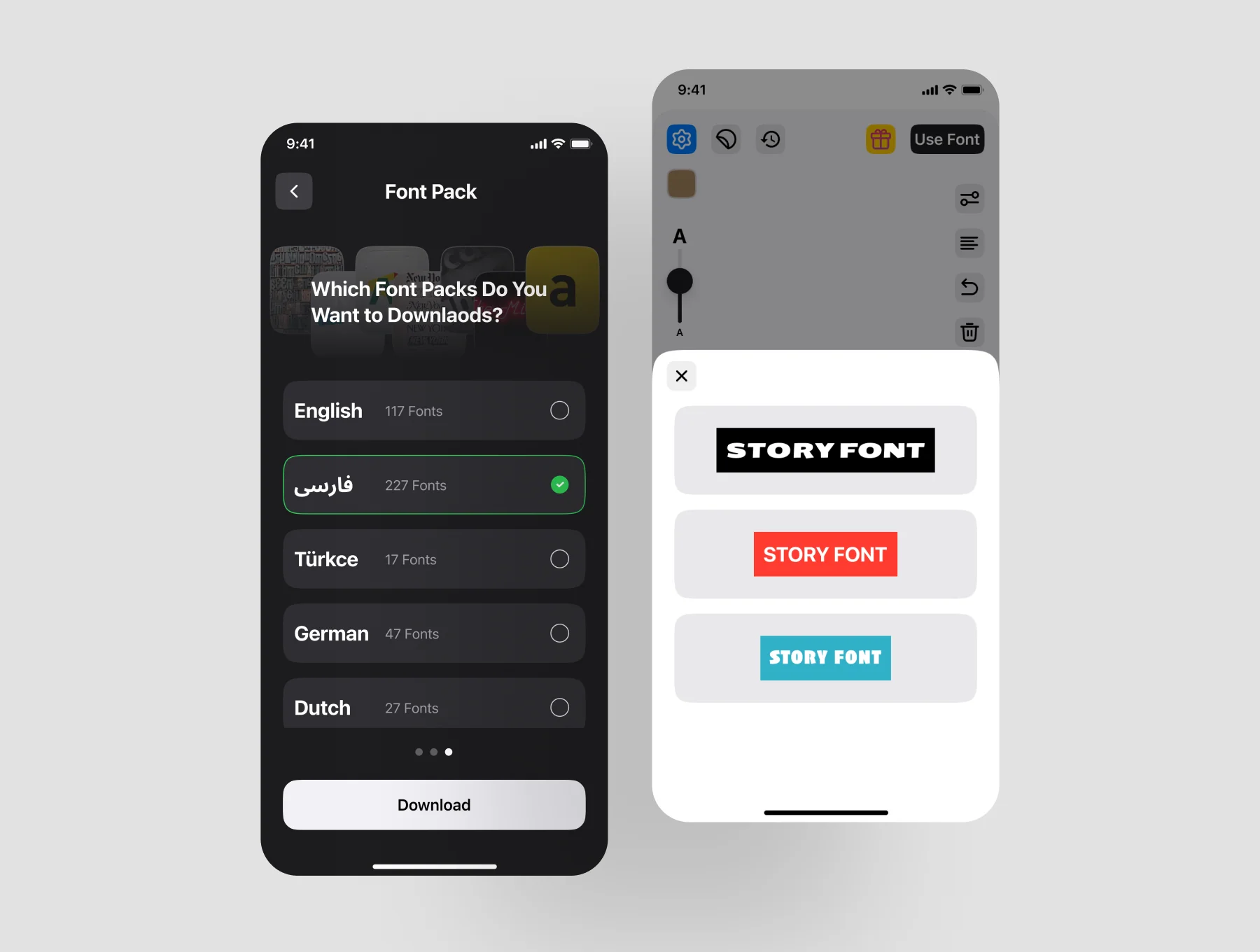 Edit Text Story Font App IOS 6