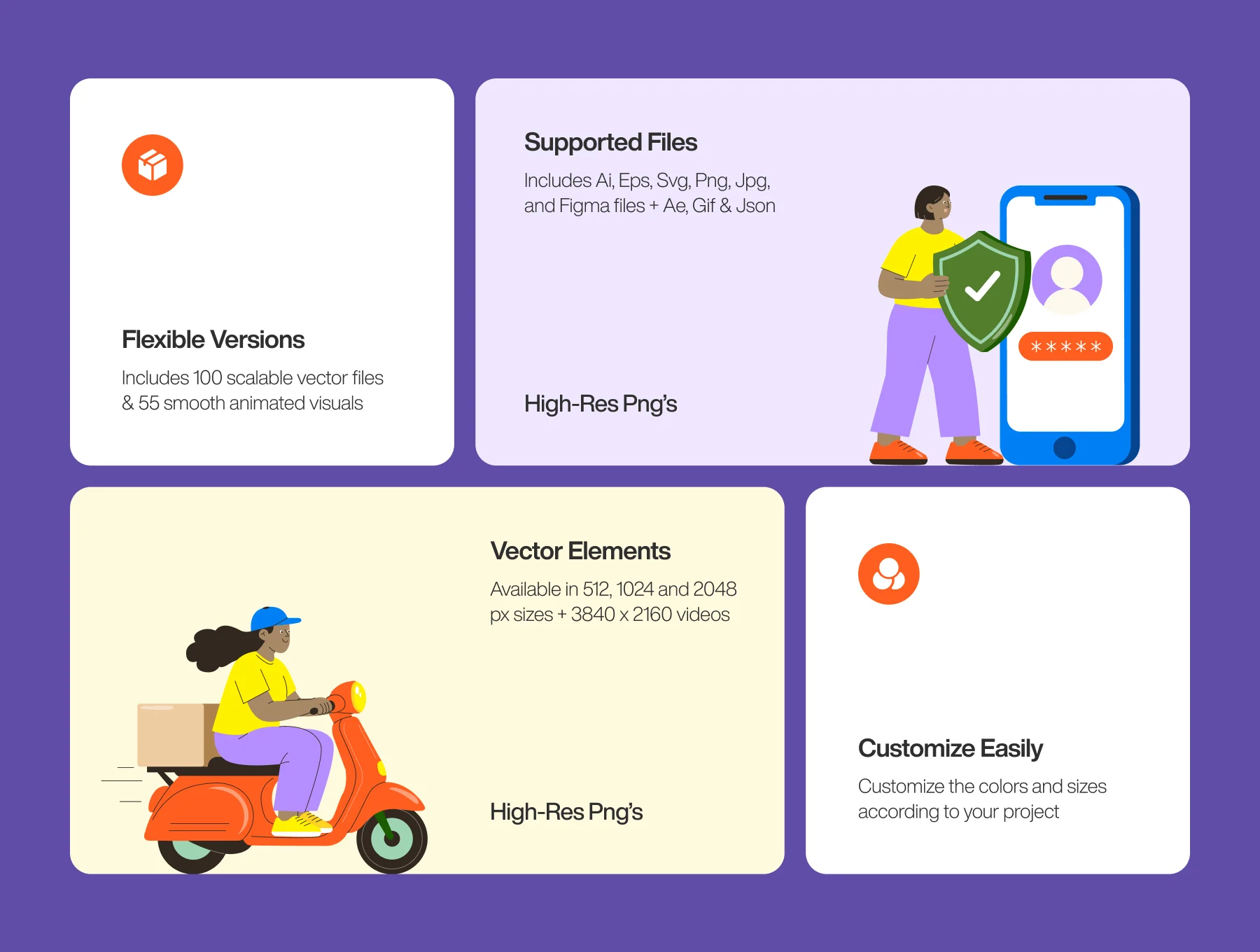100 E-Commerce Illustration Bundle 2