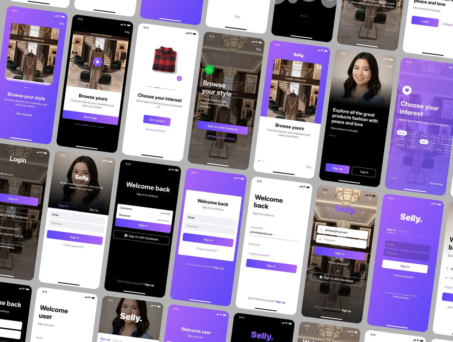 100+ Fashion E-Commerce Mobile App UI Kit 3