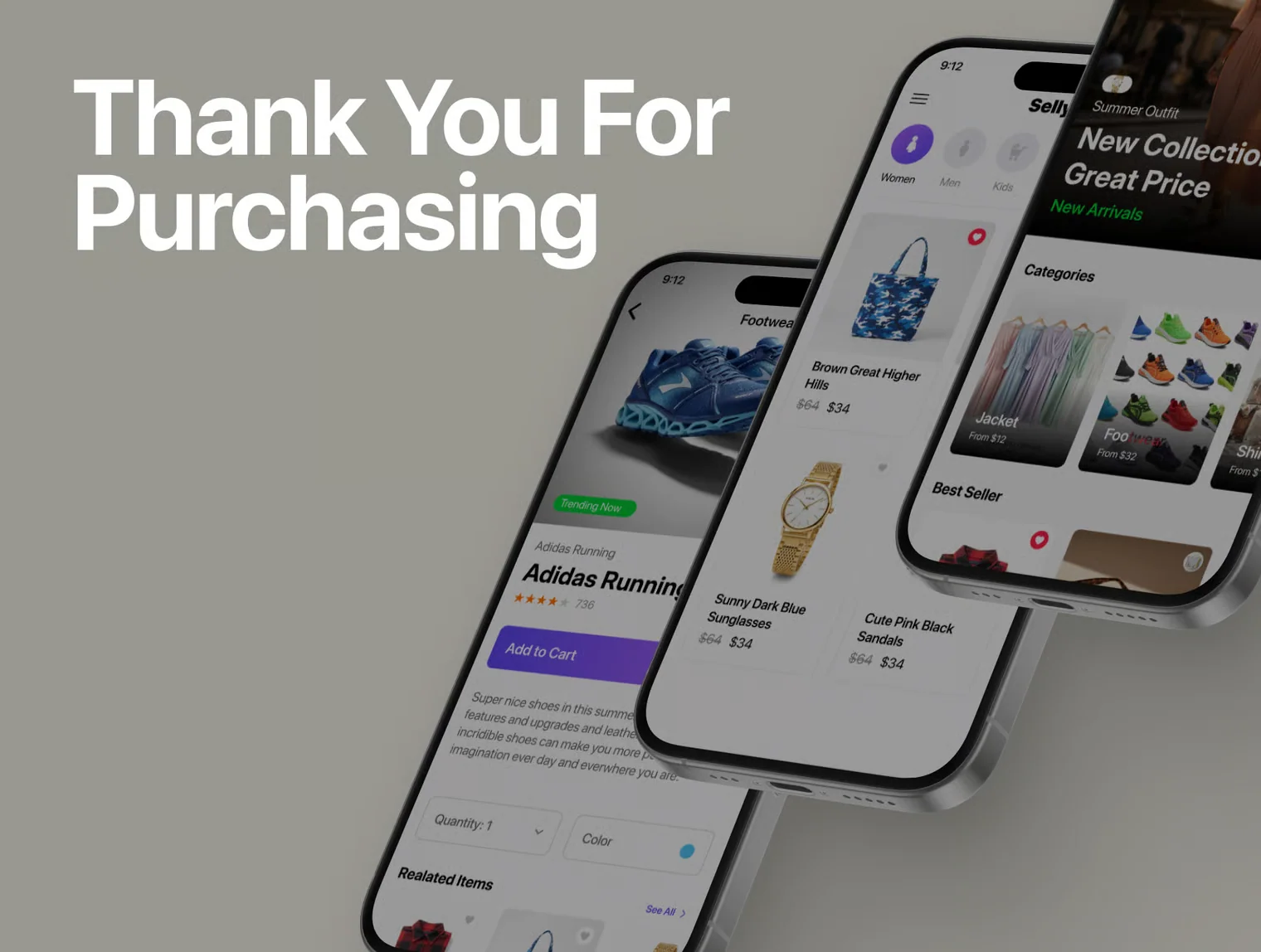 100+ Fashion E-Commerce Mobile App UI Kit 6