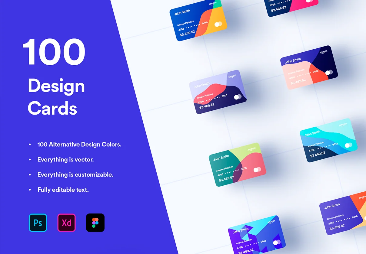 100 Financial Virtual Design Cards