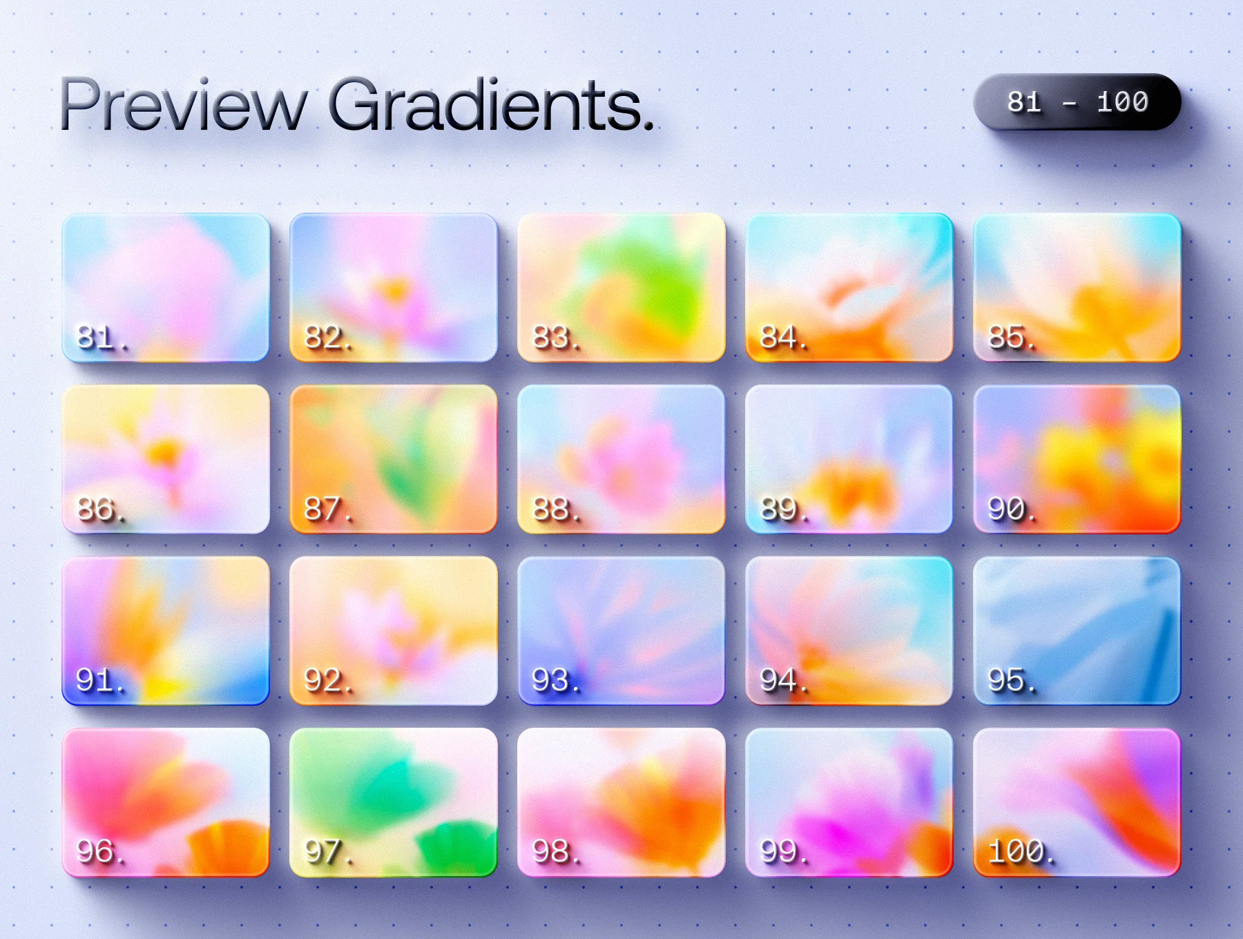 100 Fleurox Gradients Collection 10