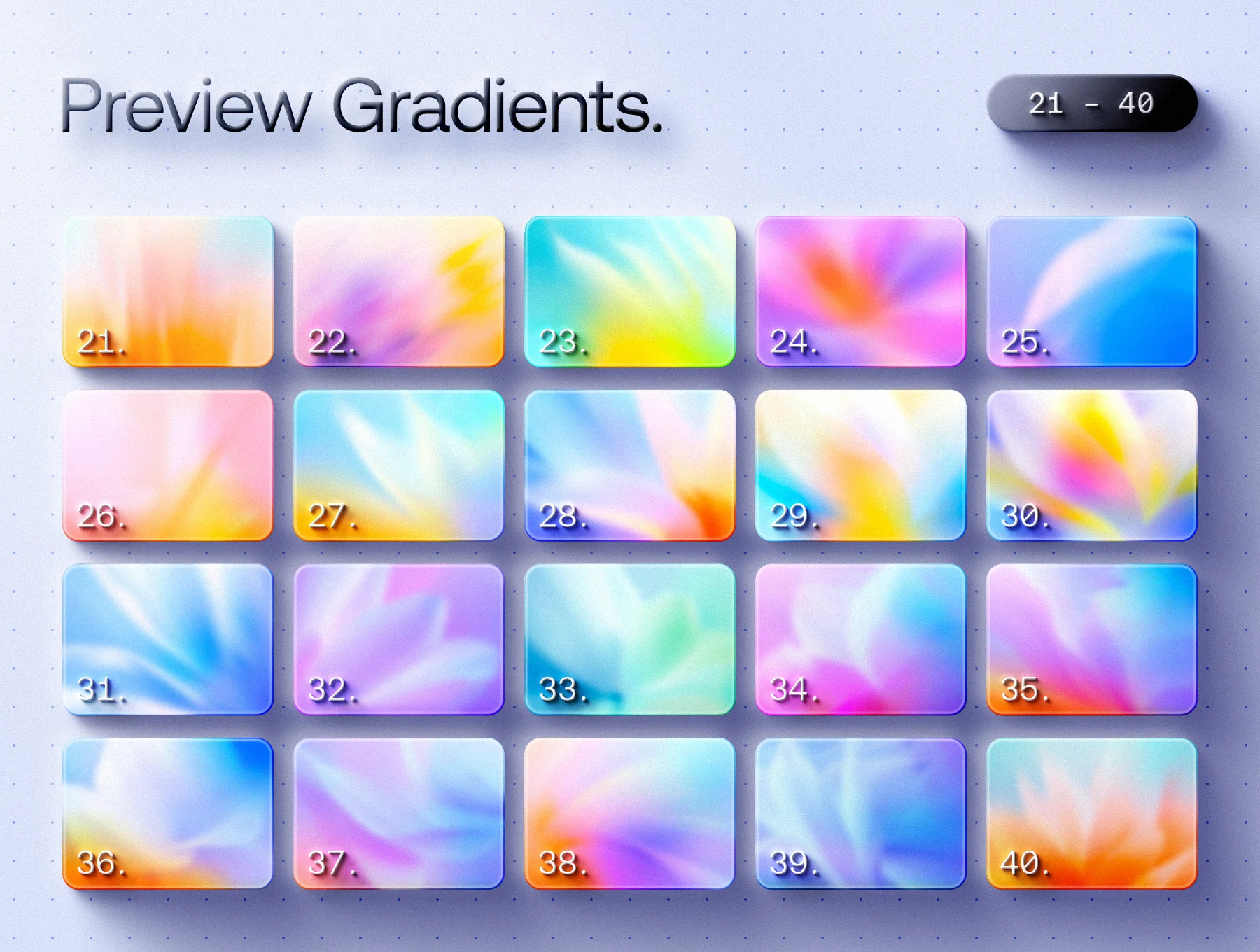 100 Fleurox Gradients Collection 4