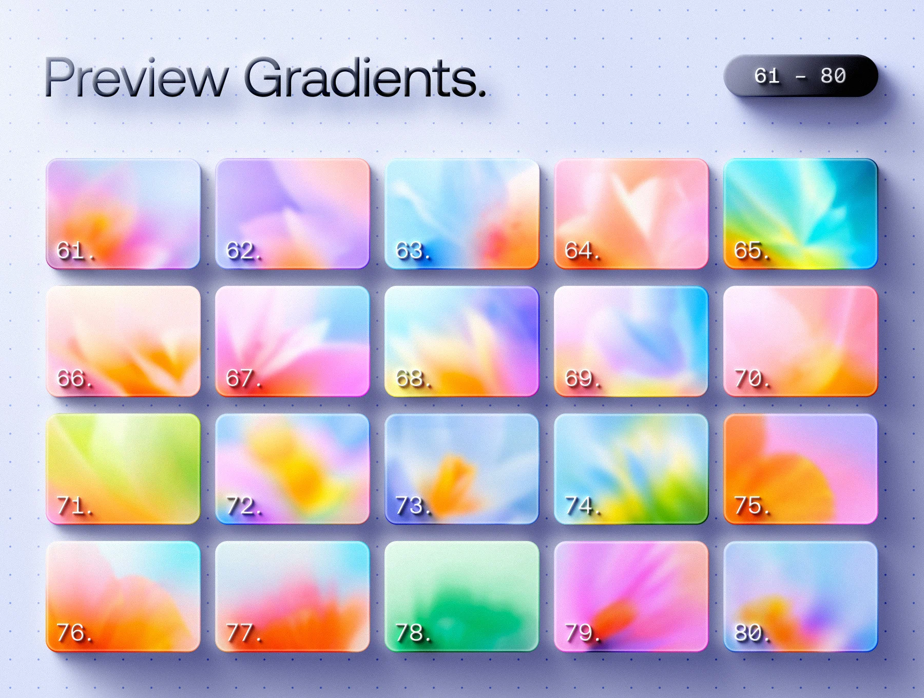 100 Fleurox Gradients Collection 8