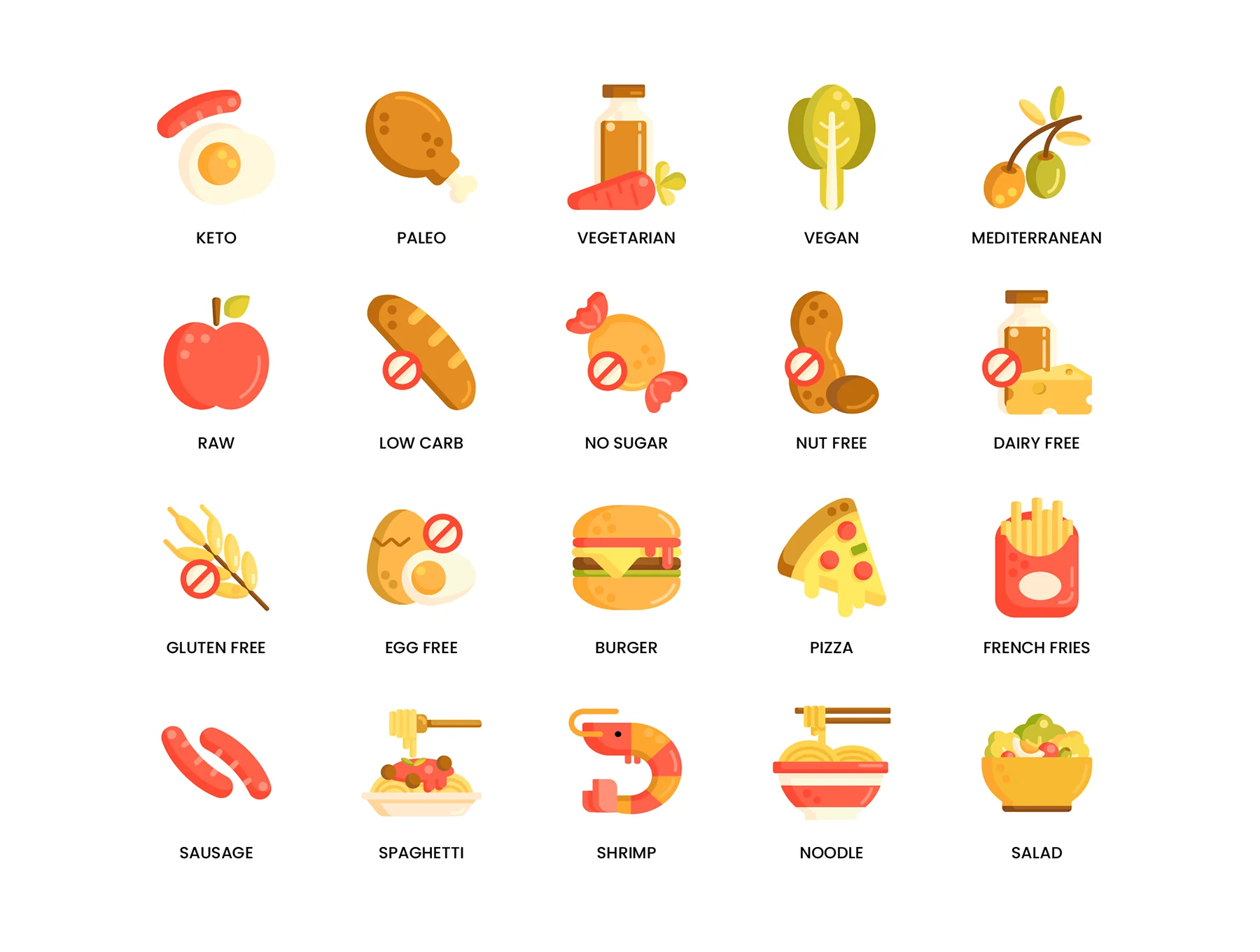 100 Food & Drink Icons | Caramel Series 2