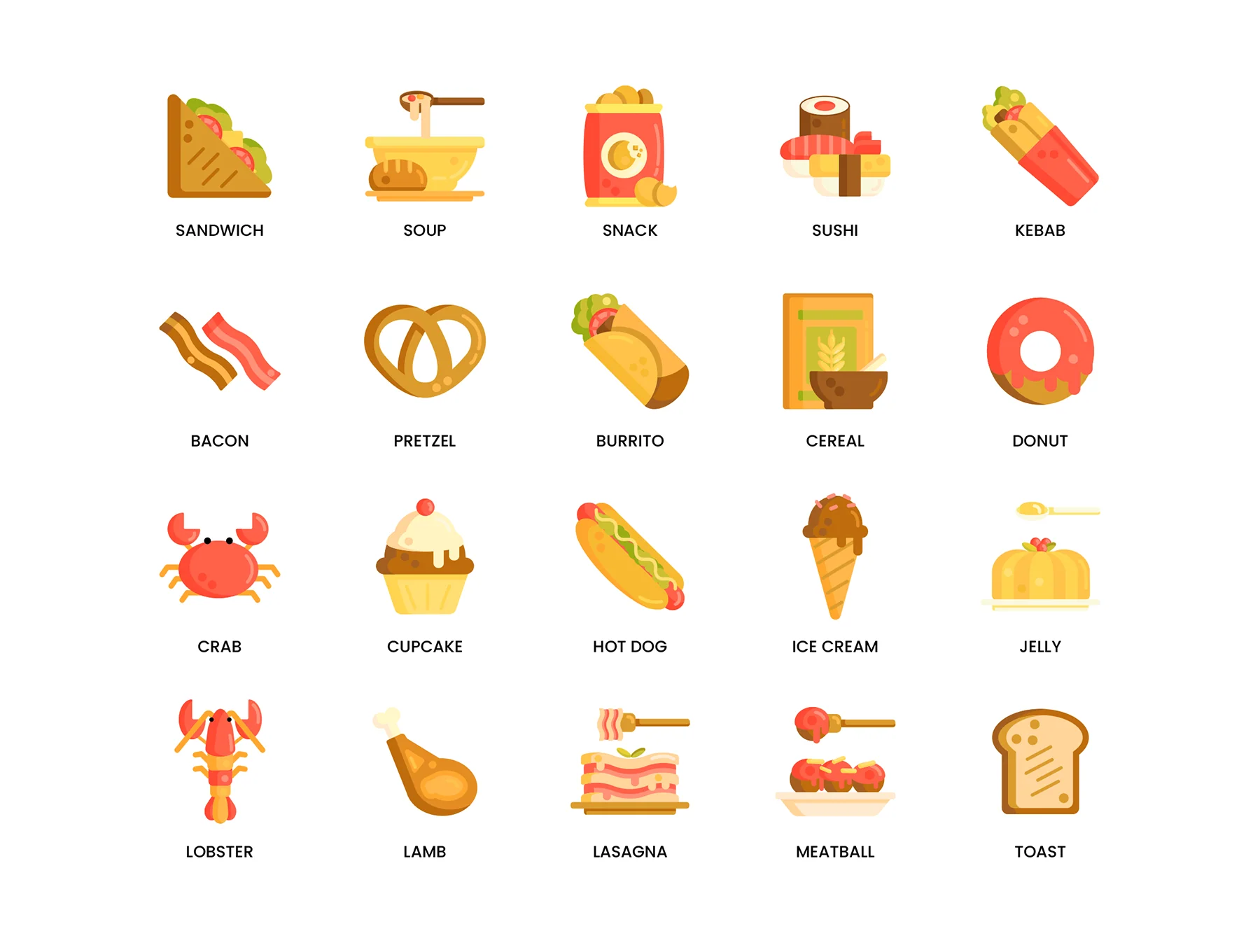 100 Food & Drink Icons | Caramel Series 3