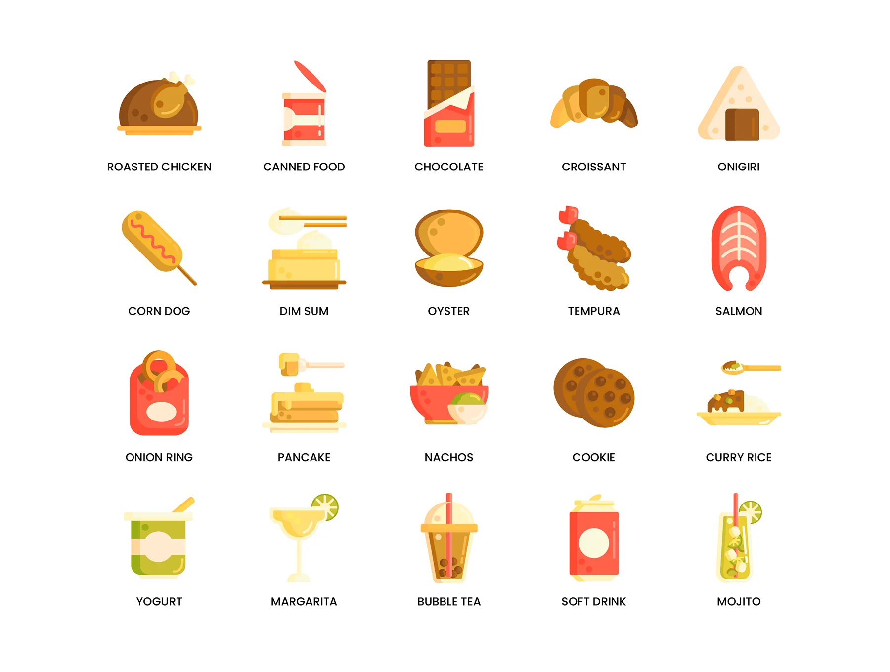 100 Food & Drink Icons | Caramel Series 5