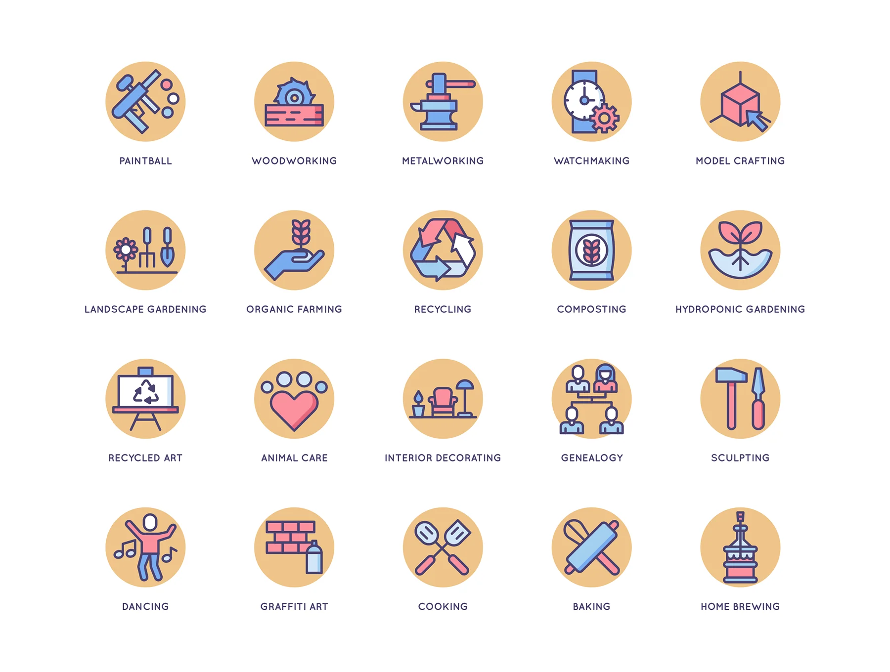 104 Hobby Icons | Butterscotch Series 3