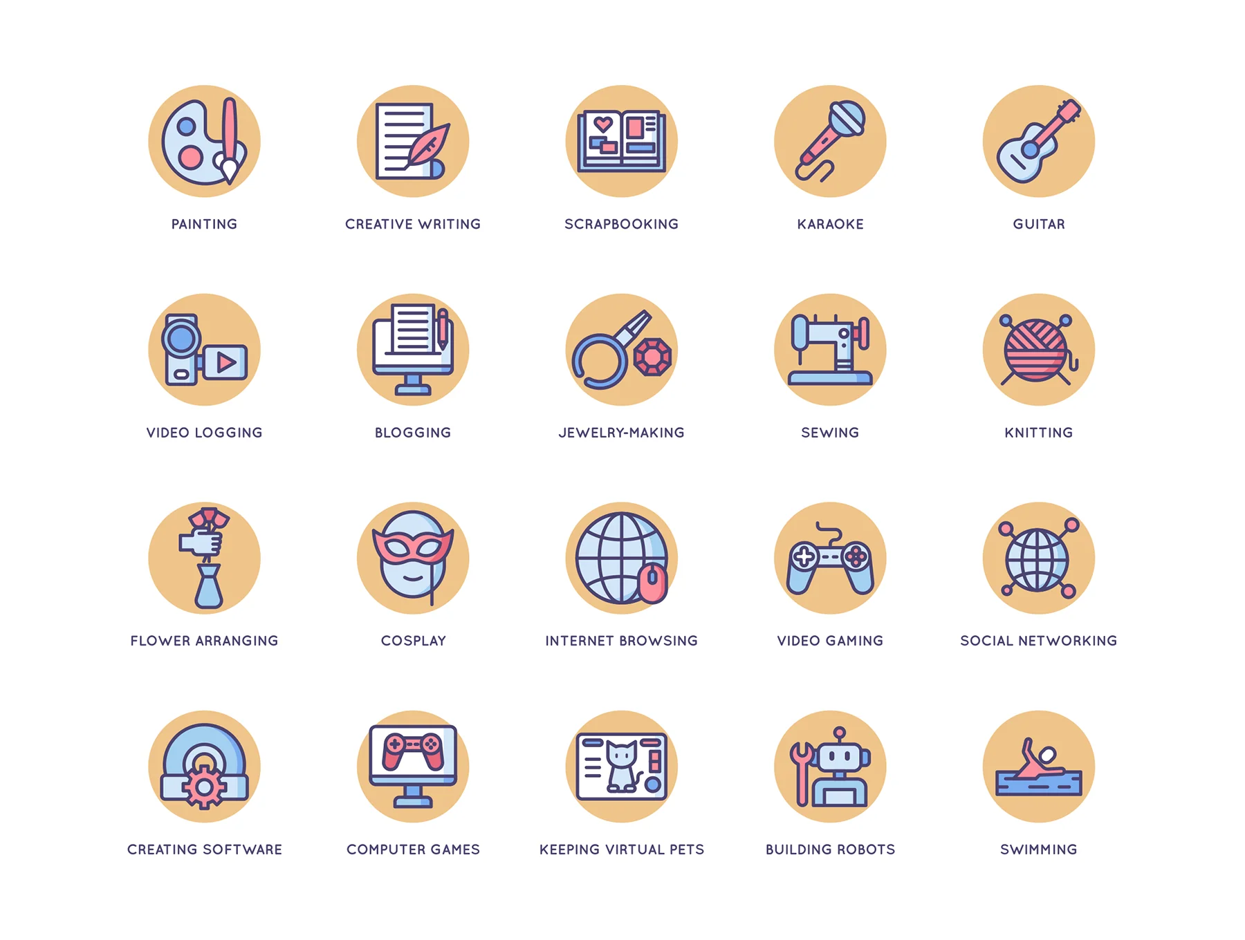 104 Hobby Icons | Butterscotch Series 4