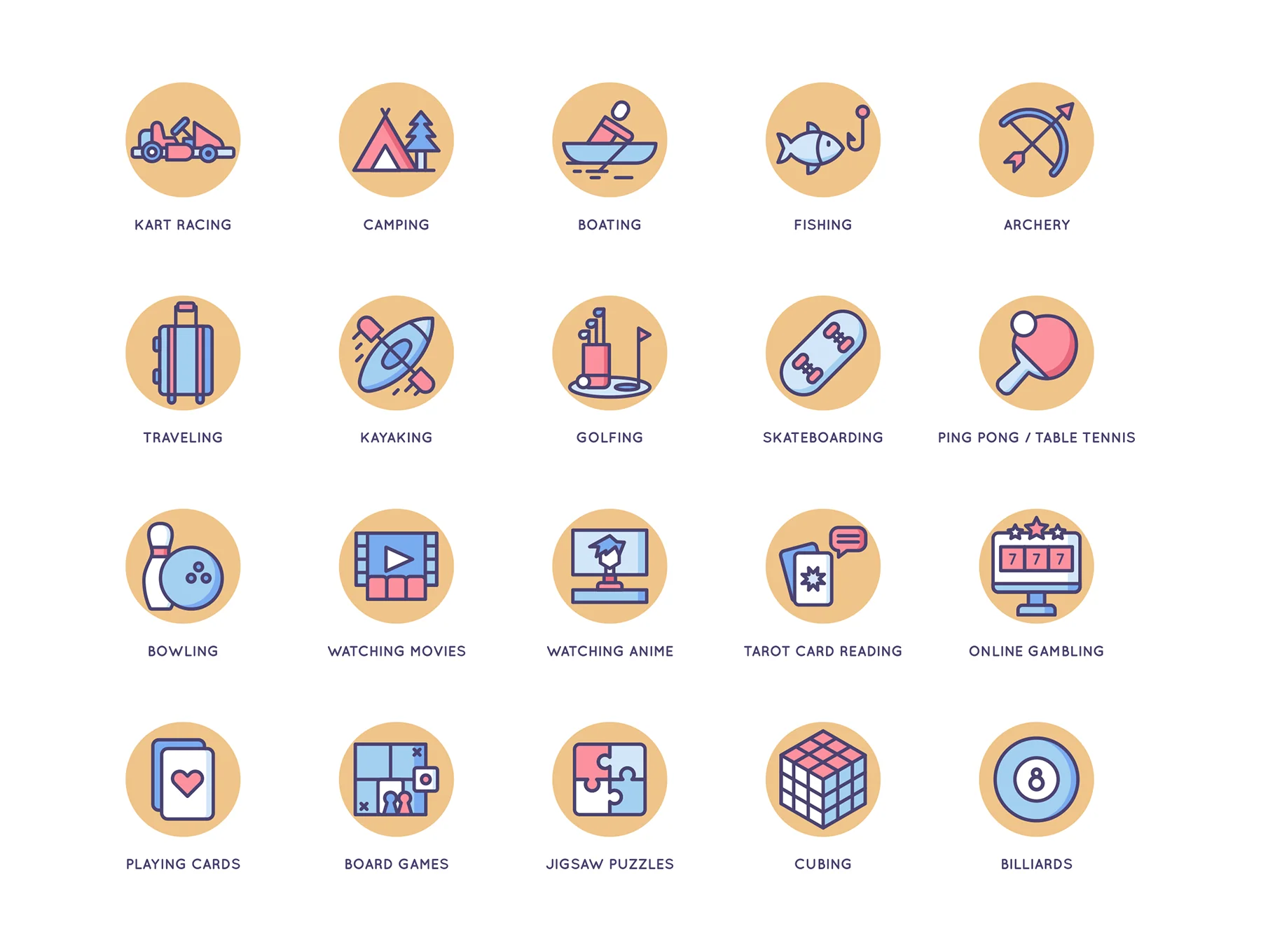 104 Hobby Icons | Butterscotch Series 5