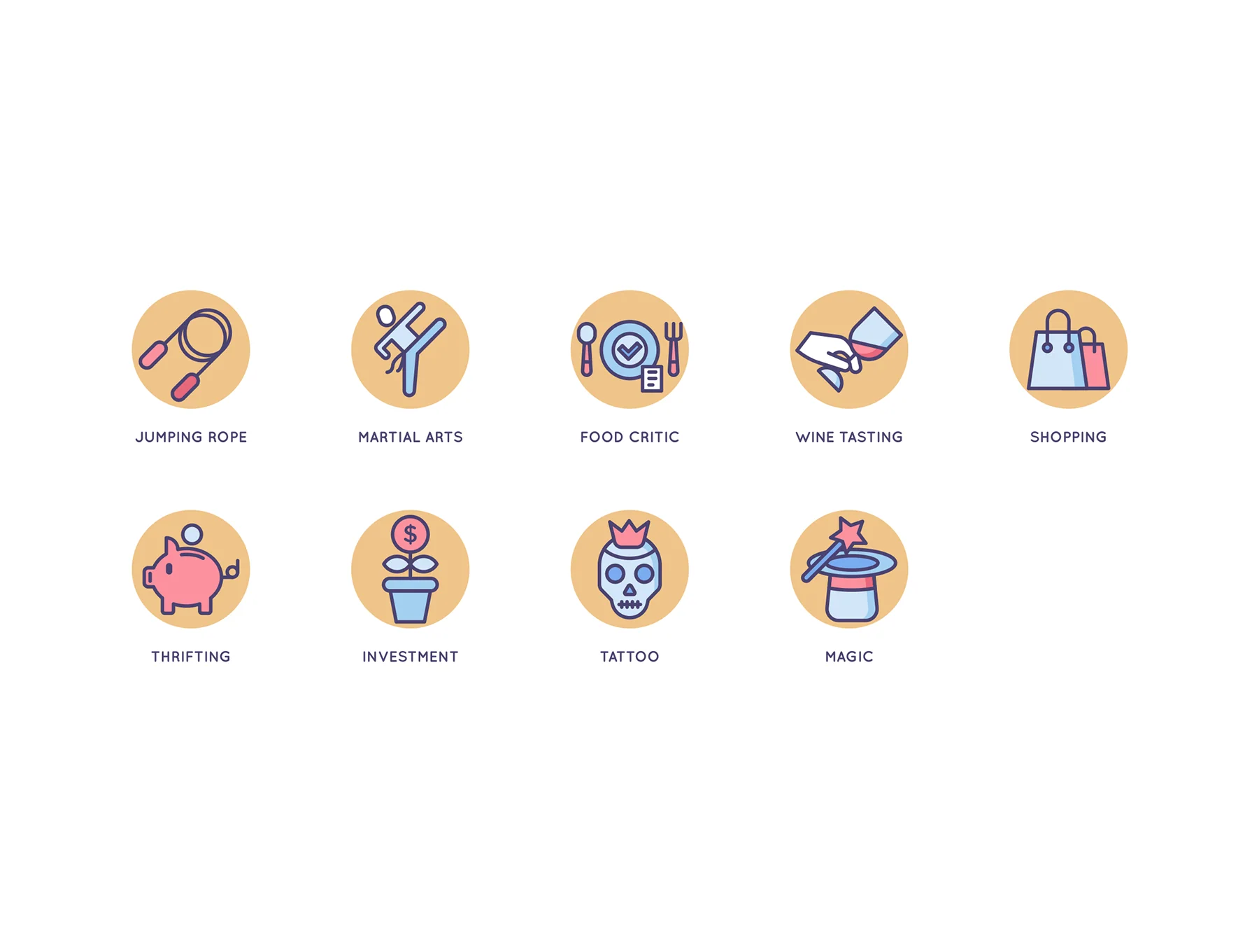 104 Hobby Icons | Butterscotch Series 7