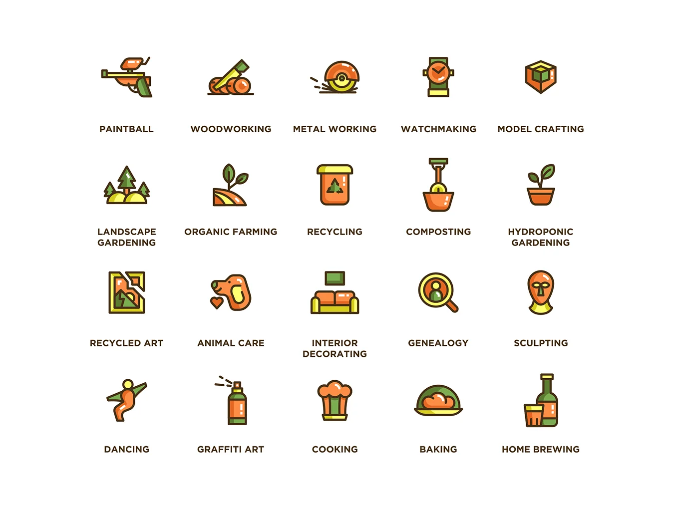 104 Hobby Icons | Eco Series 3