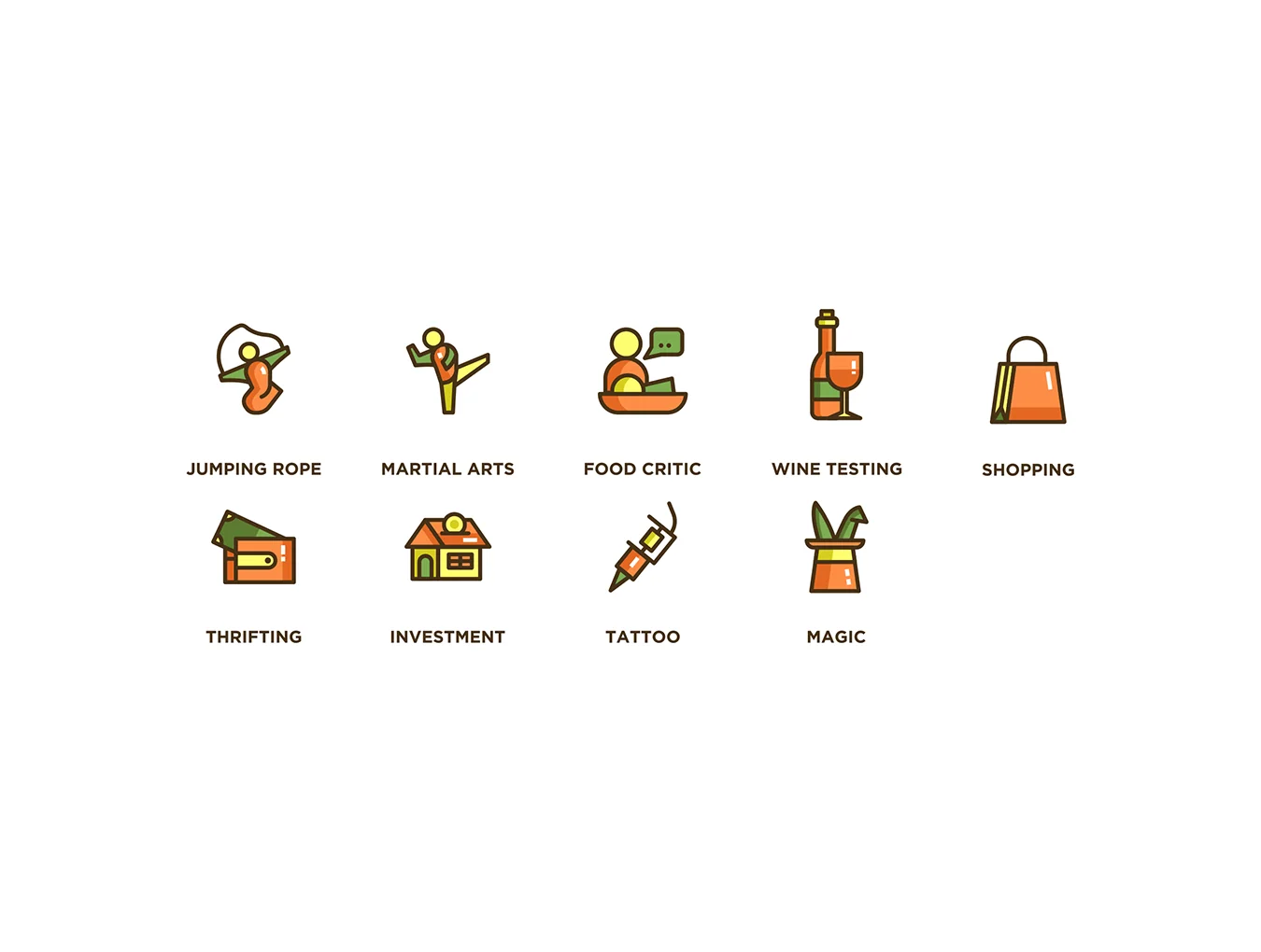 104 Hobby Icons | Eco Series 7