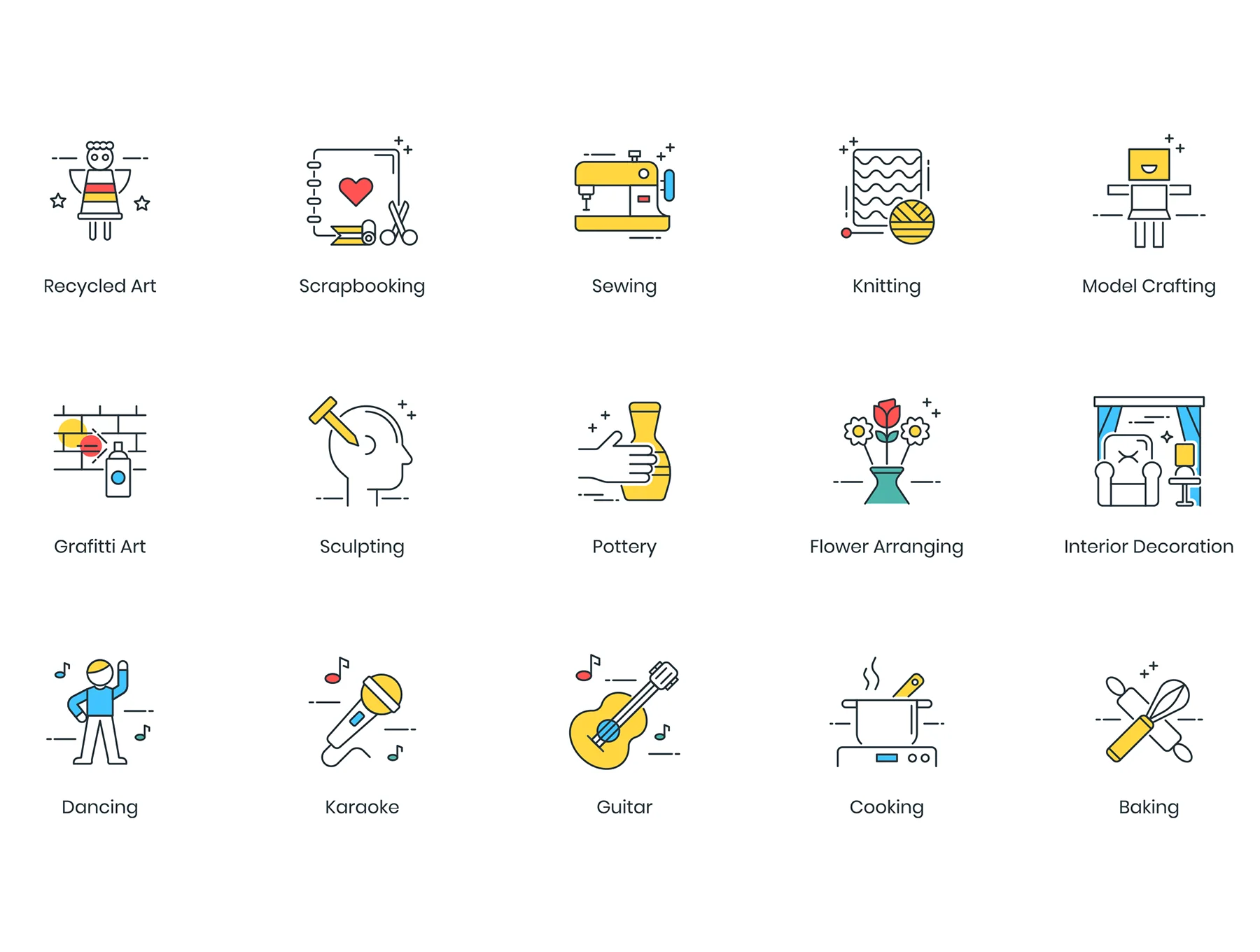 105 Hobby Icons | ColorPop Series 4