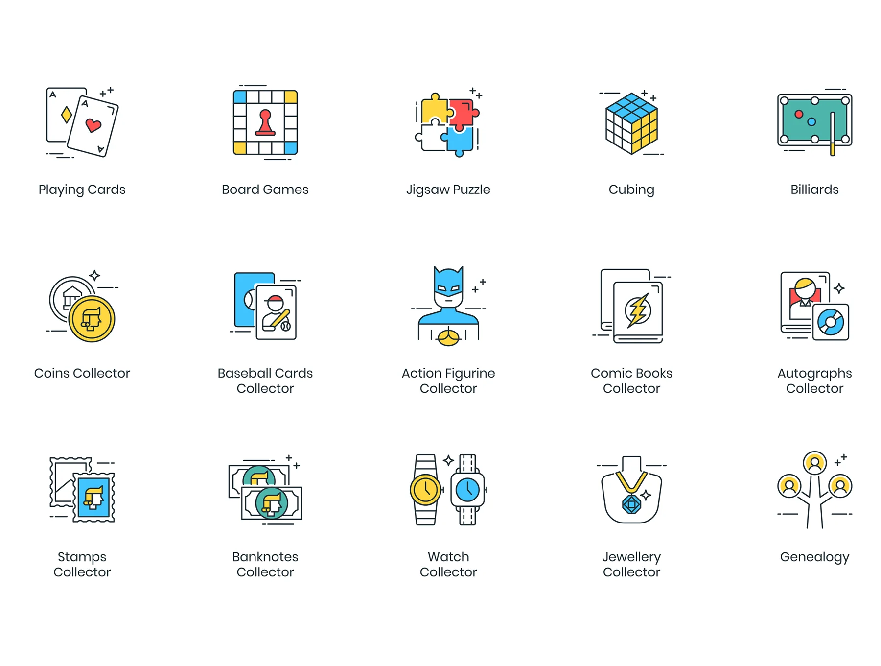 105 Hobby Icons | ColorPop Series 7