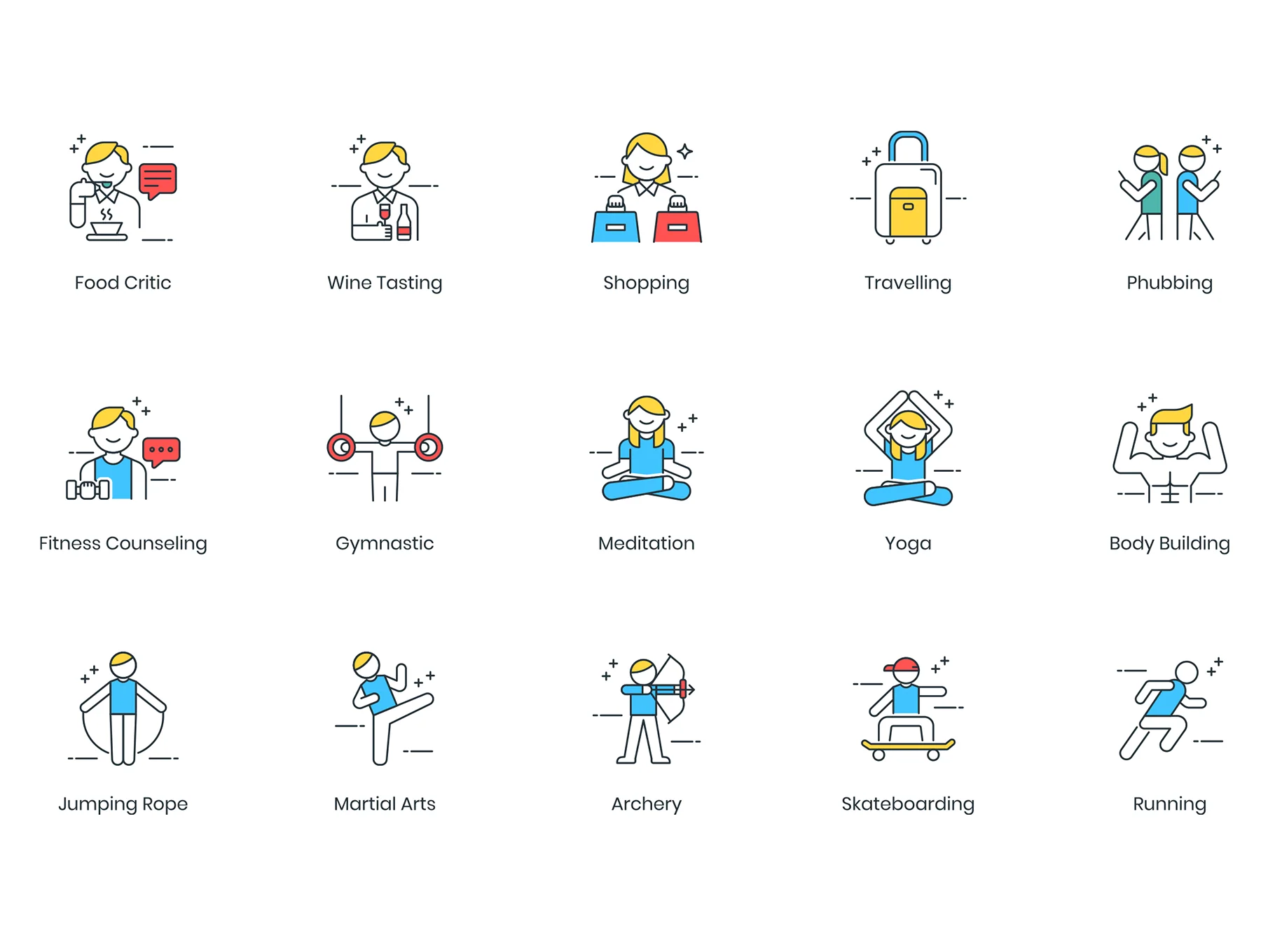 105 Hobby Icons | ColorPop Series 8