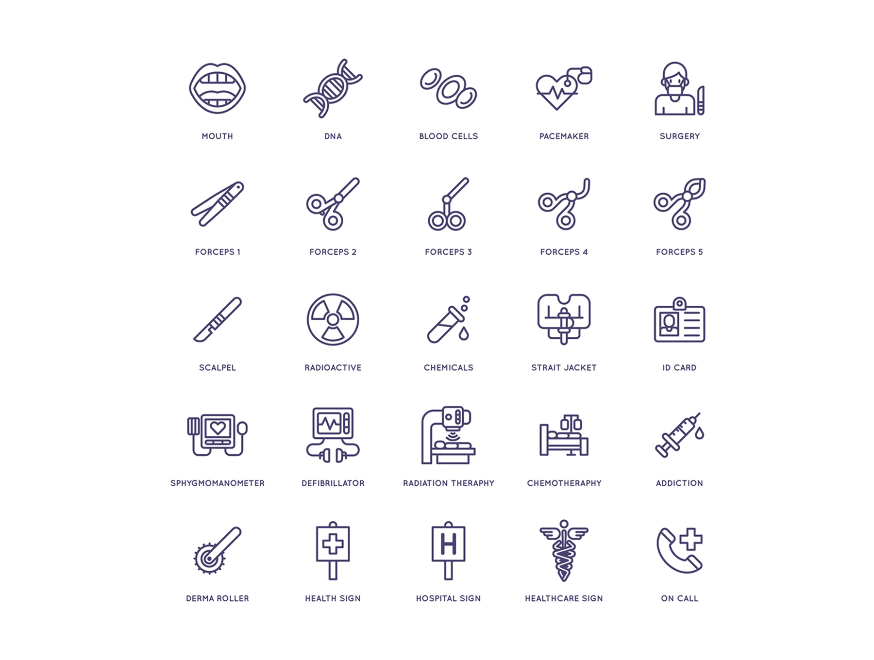 105 Medical and Healthcare Icons | Line Series 6