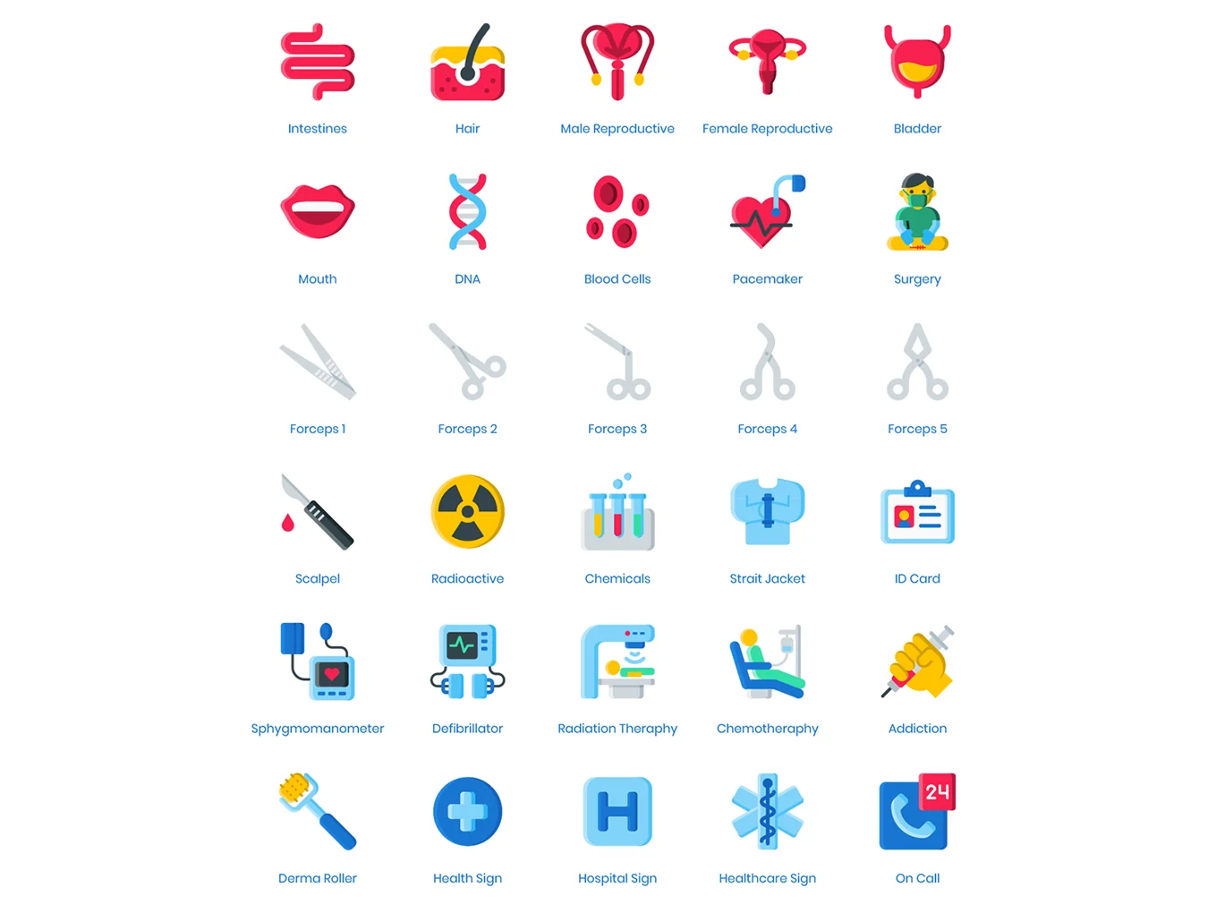 105 Medical & Healthcare Icons | 3D Series 6