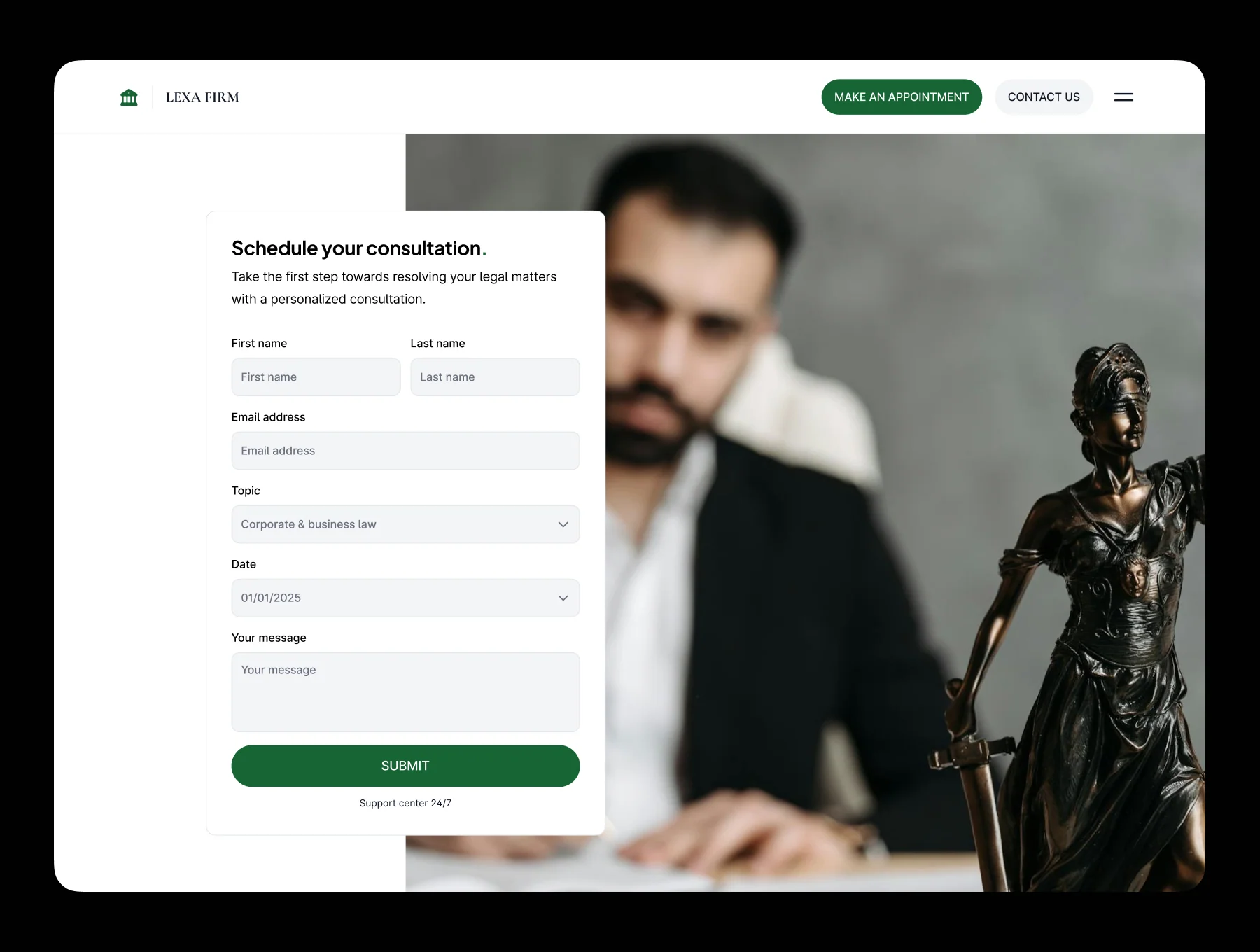 Lexa Firm - Law Firm Website Template 5