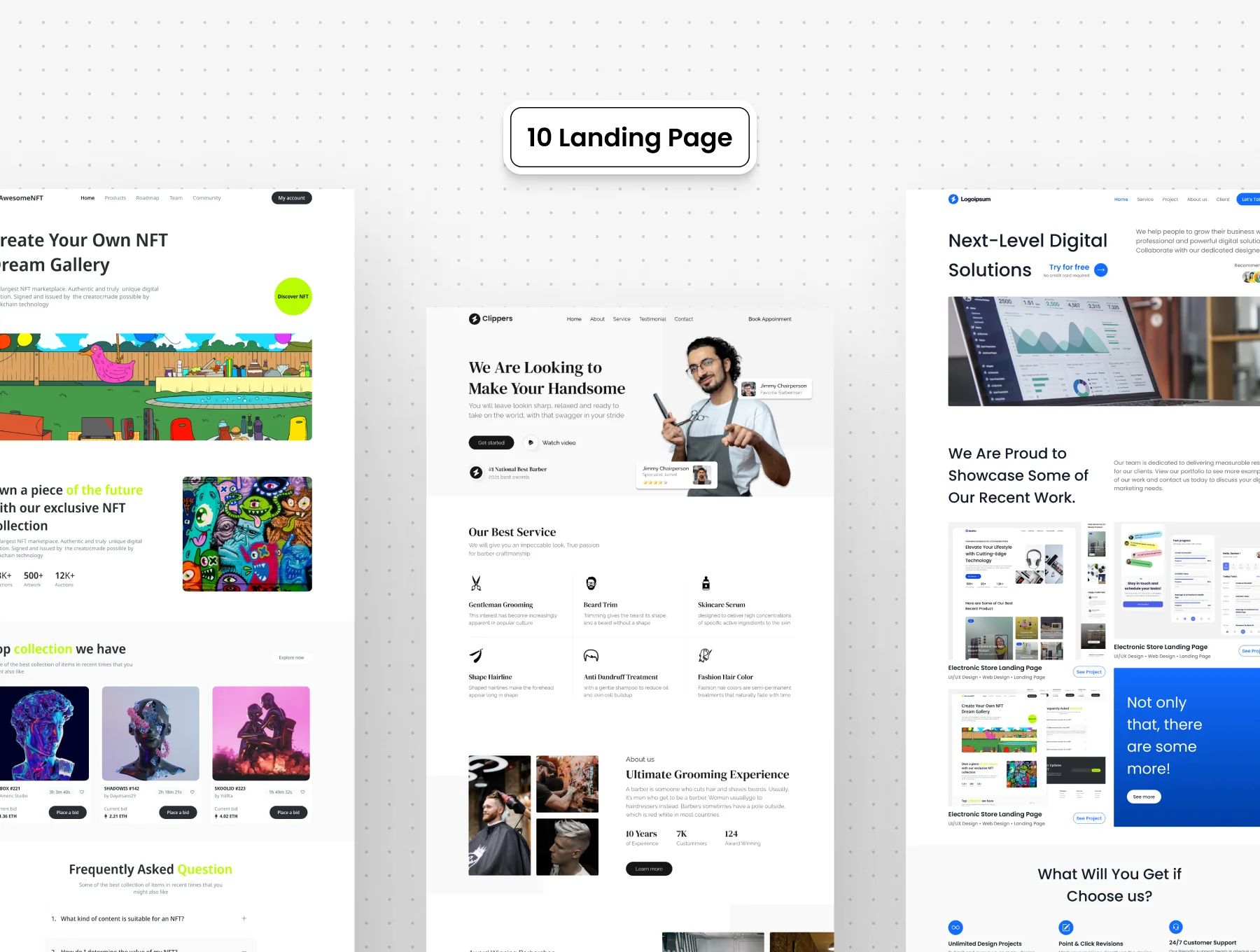 10 Multipurpose Landing Pages 4