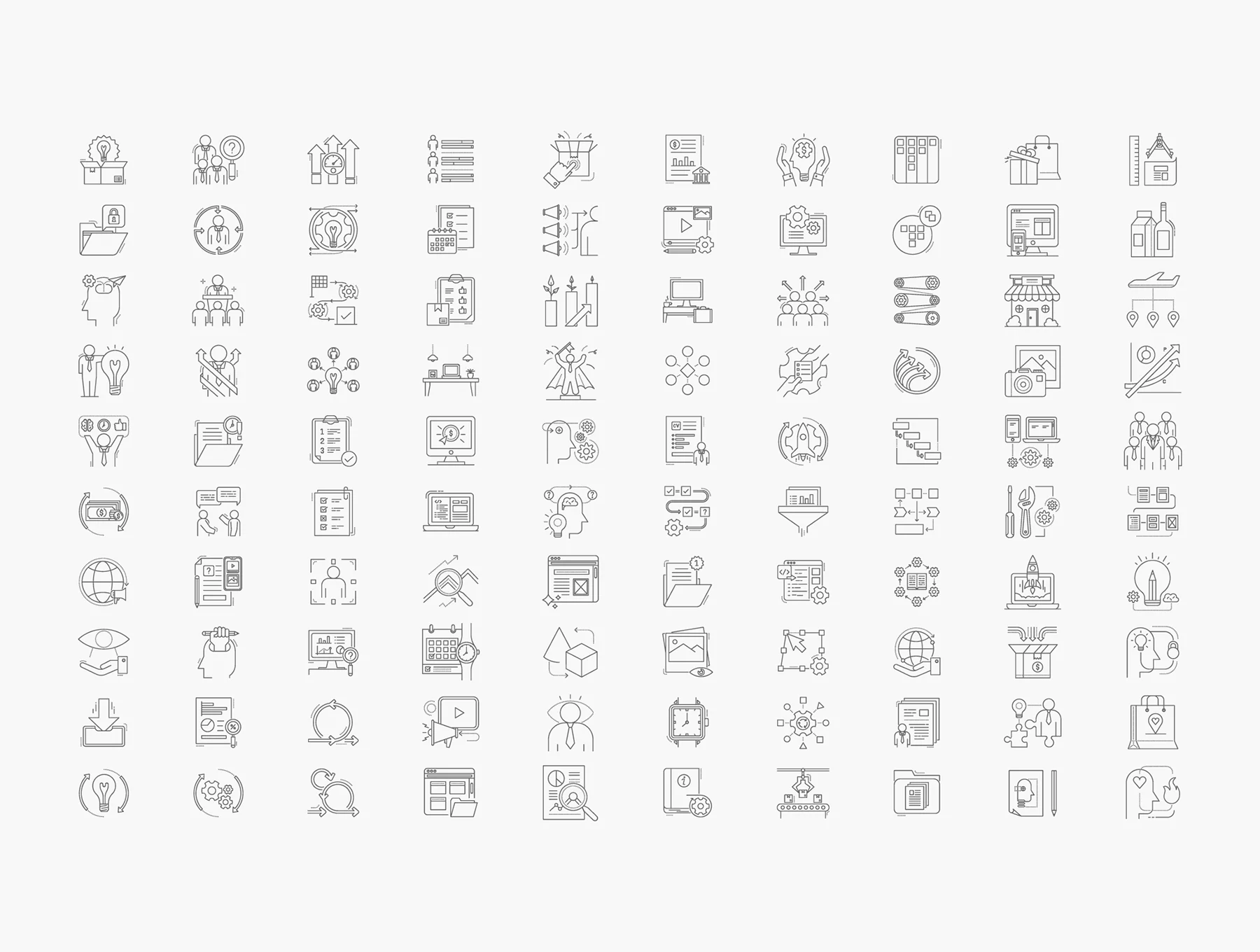 1100+ Line Icons Bundle 5