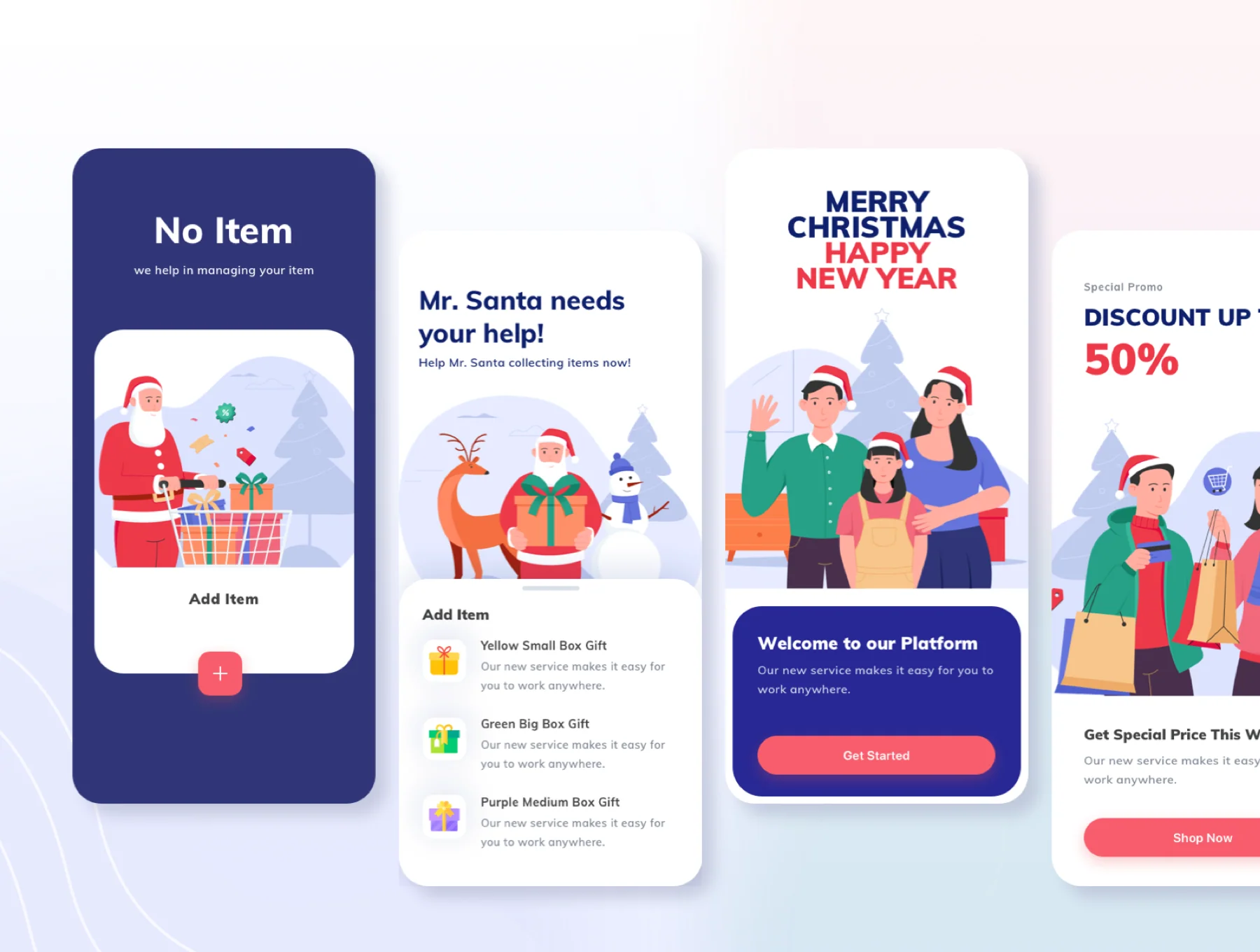 12 Christmas & New year Illustration 4