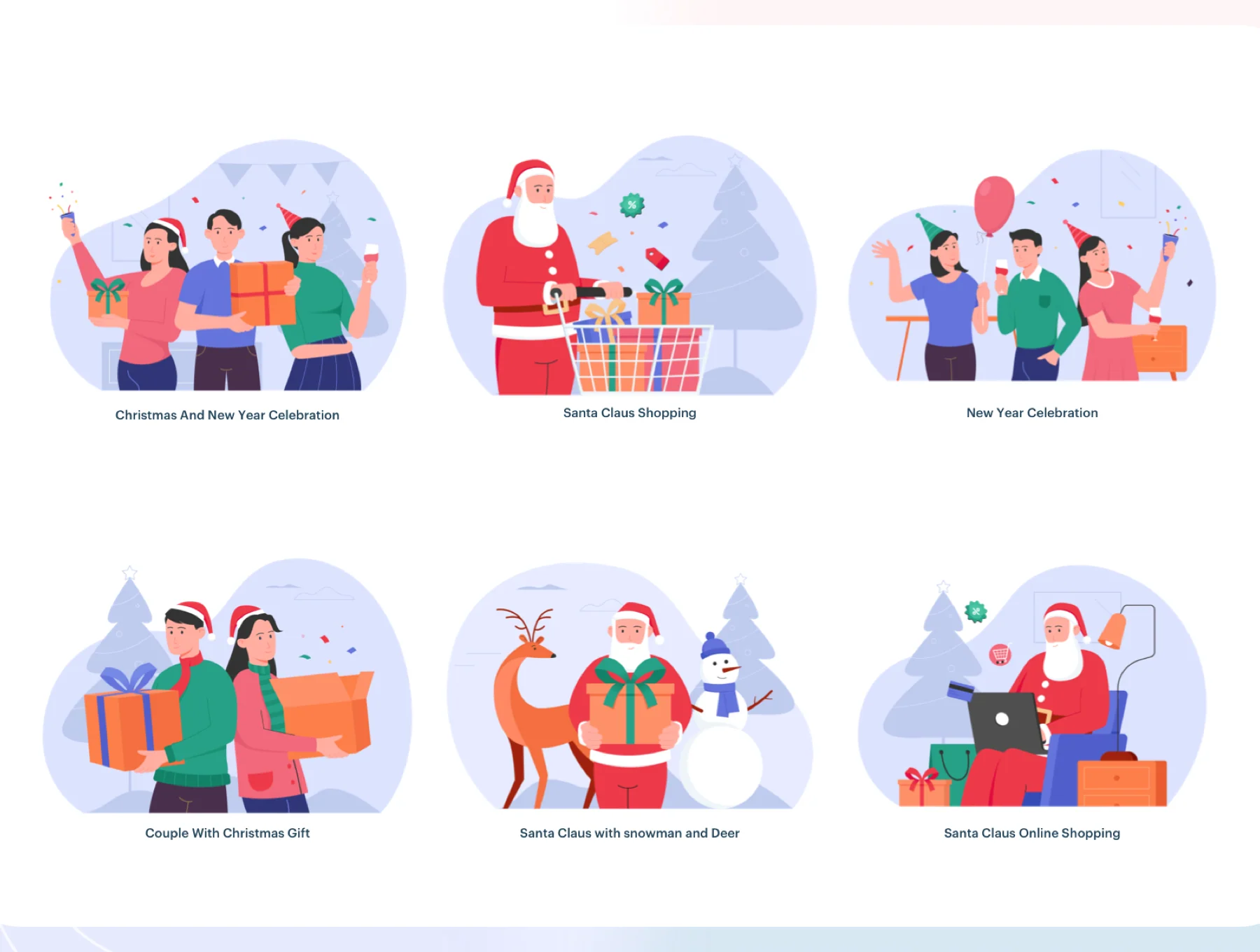 12 Christmas & New year Illustration 6