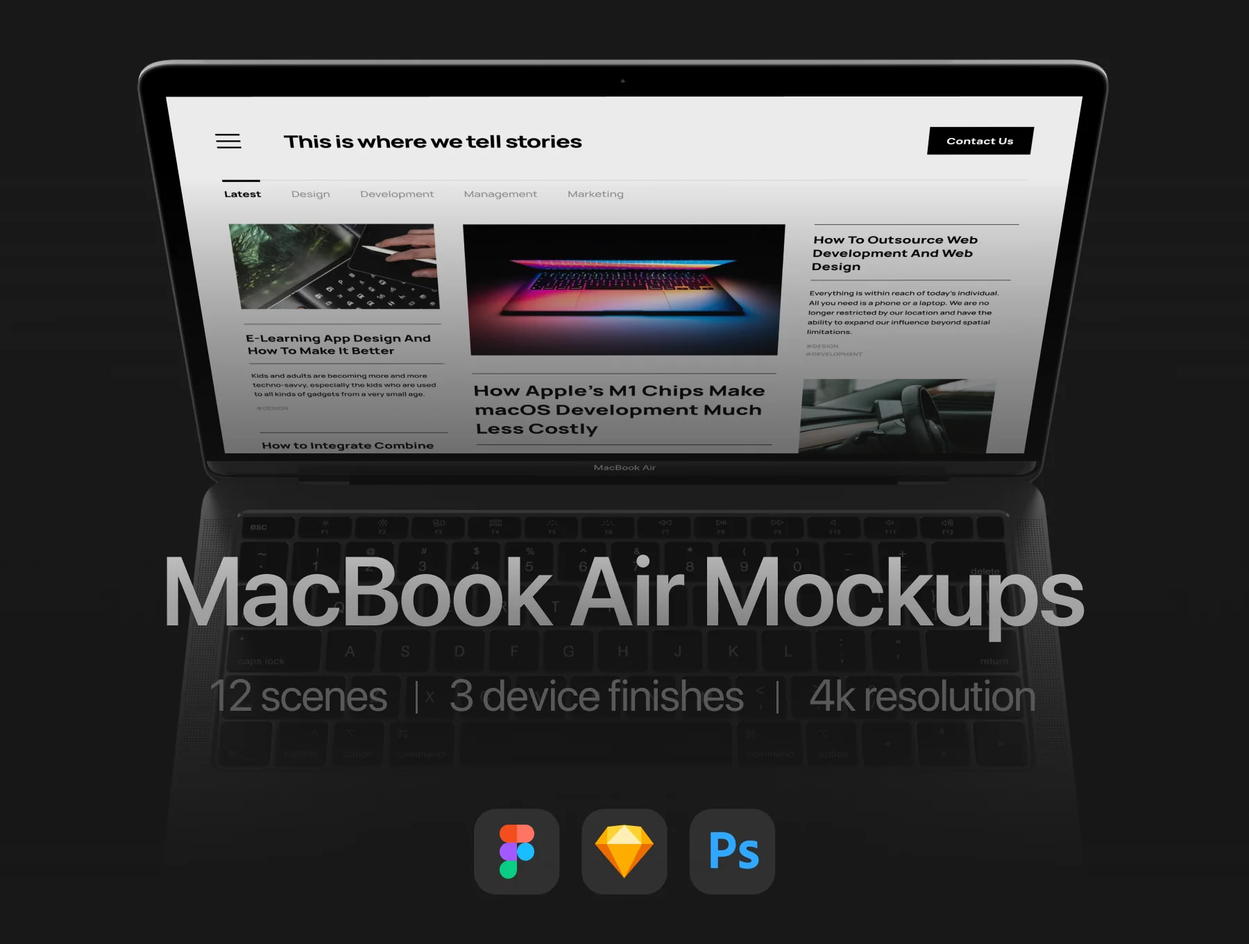 12 Most Popular MacBook Air Mockups