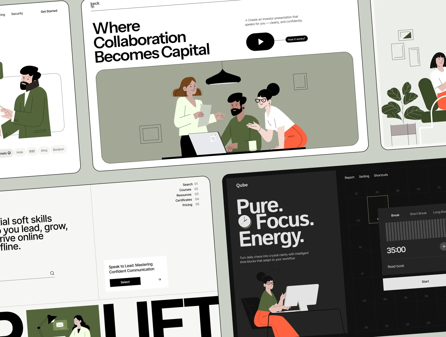 12 Office life illustration pack 7