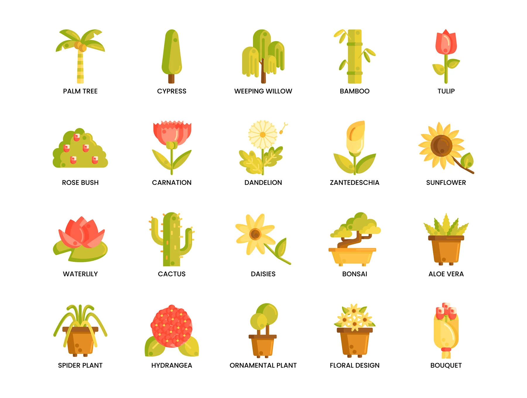 120 Gardening Icons | Caramel Series 5