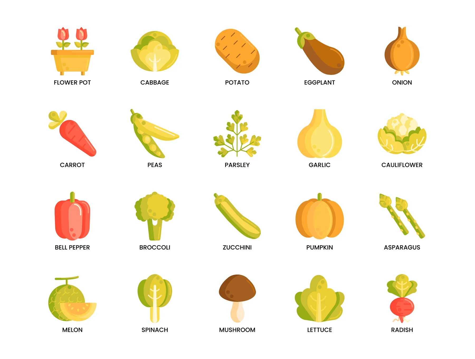 120 Gardening Icons | Caramel Series 6