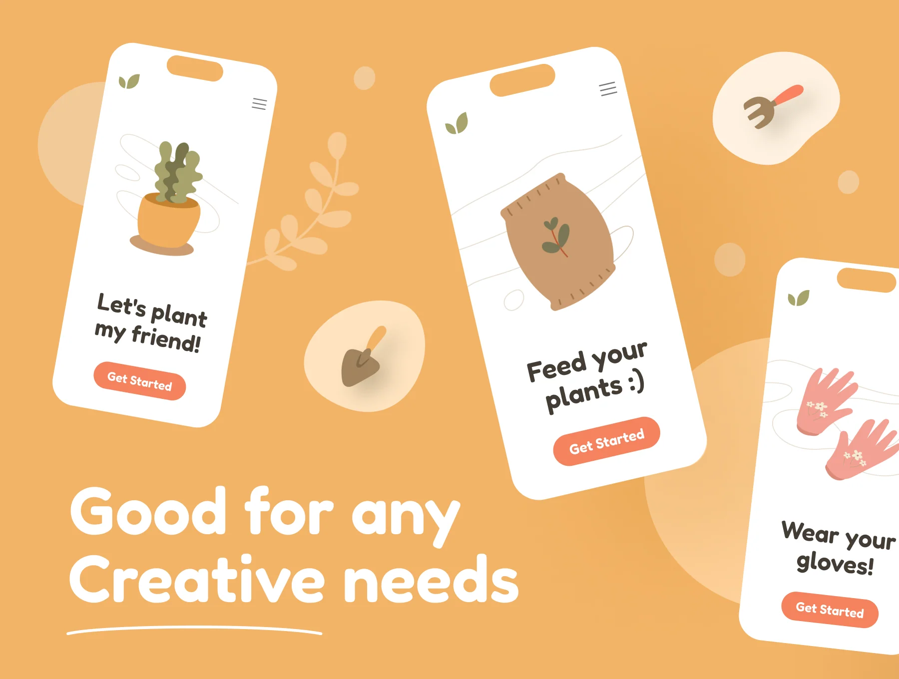 14 Handdrawn Gardening Icon Illustrations 3