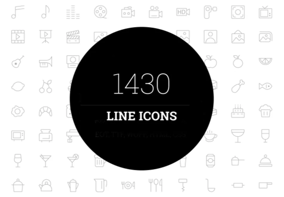 1430 Line Icons