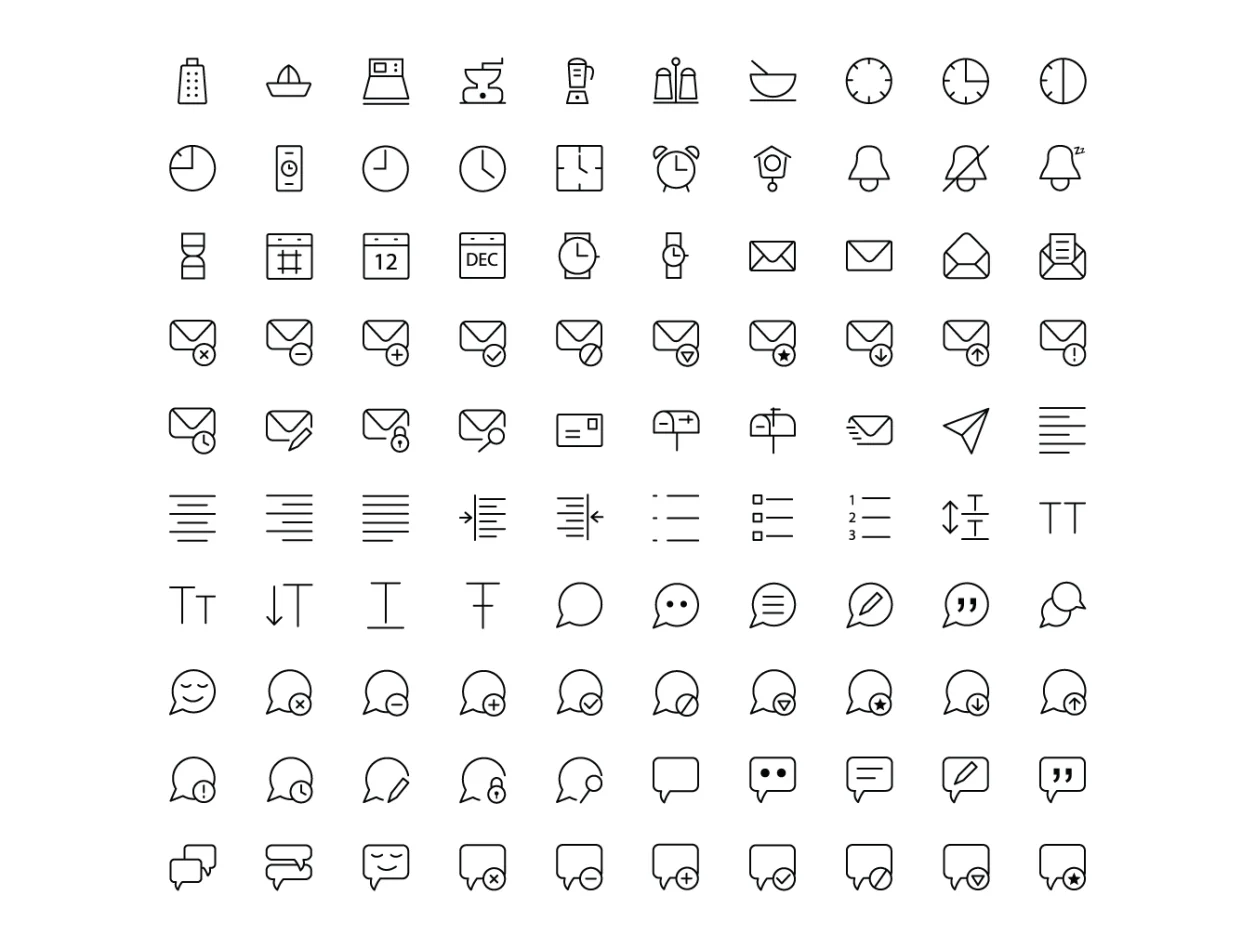 1430 Line Icons 4