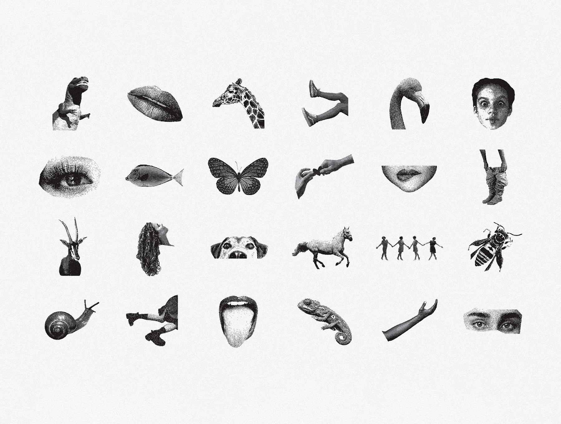 144 Dithering Bitmap Vector Shapes 4