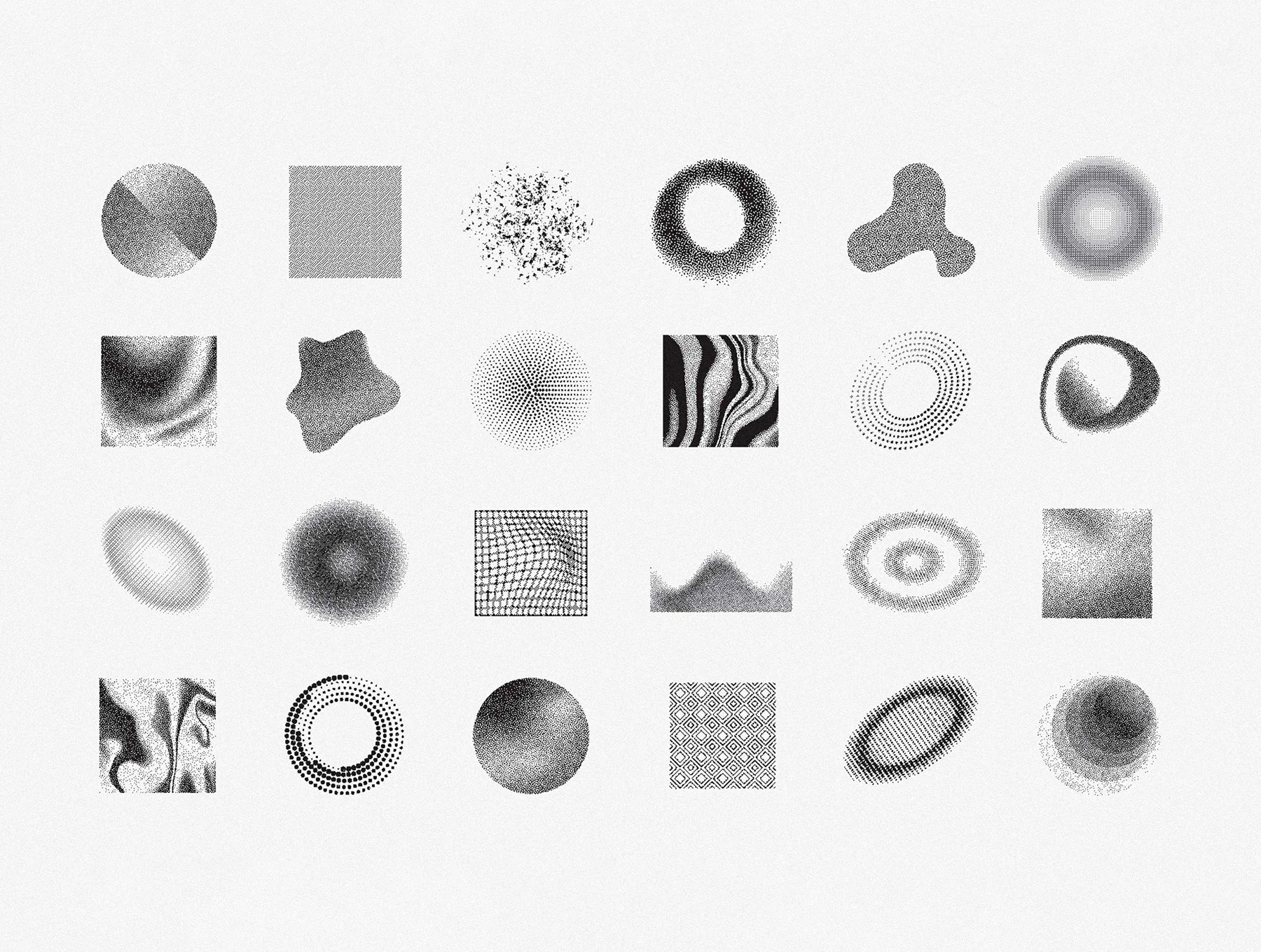 144 Dithering Bitmap Vector Shapes 5