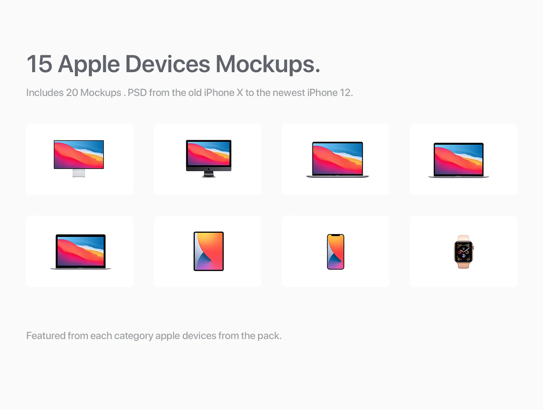 15 Apple Devices Mockups 2