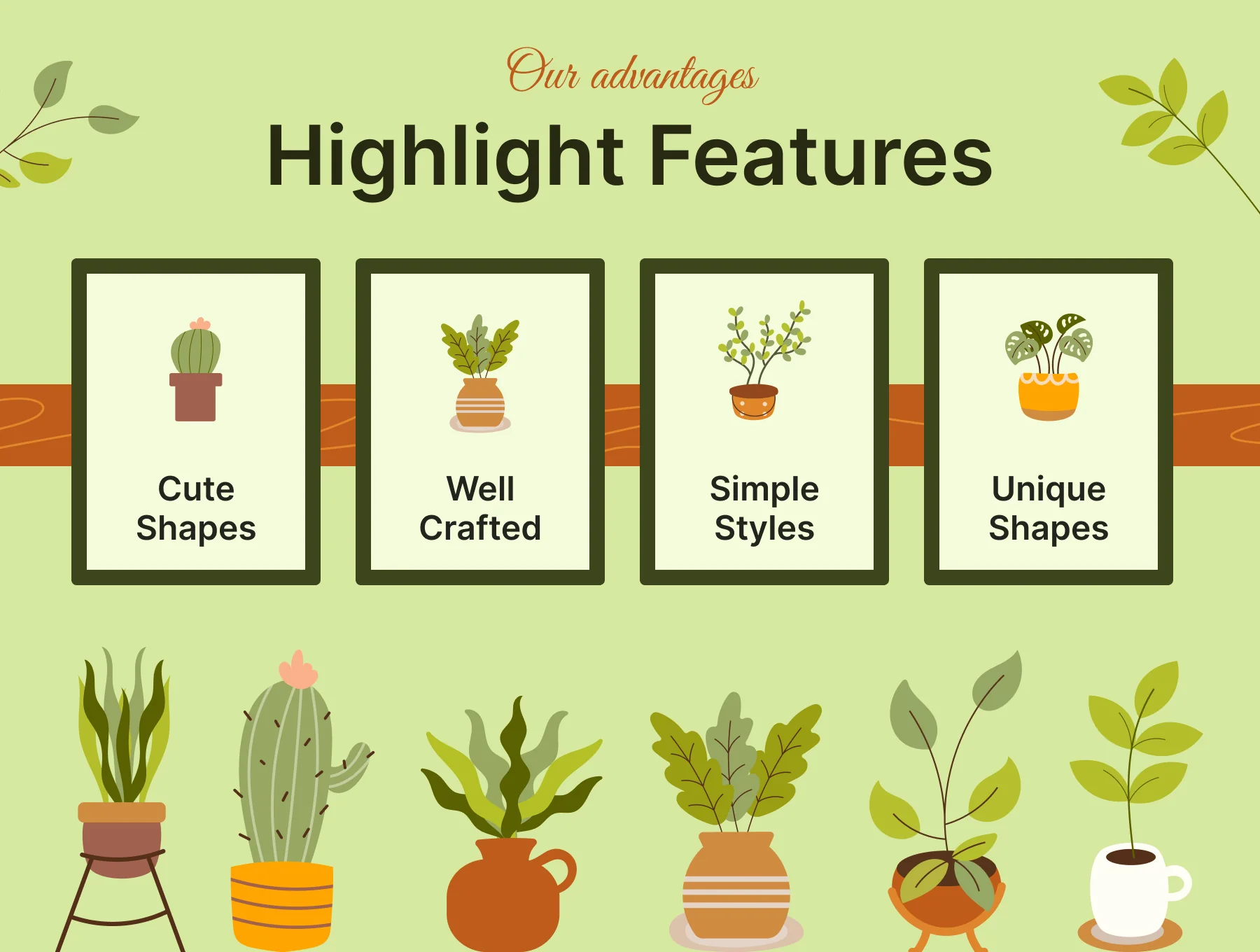 15 Simple Houseplant Element Illustrations 2