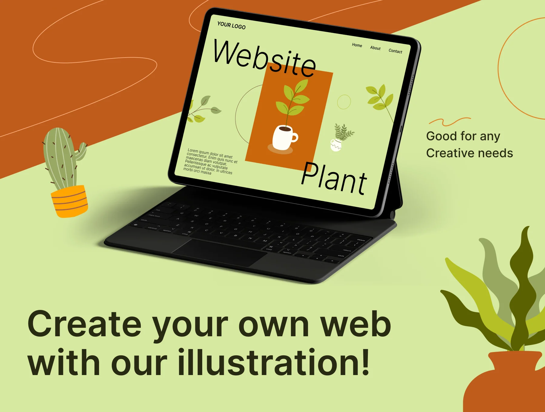 15 Simple Houseplant Element Illustrations 3