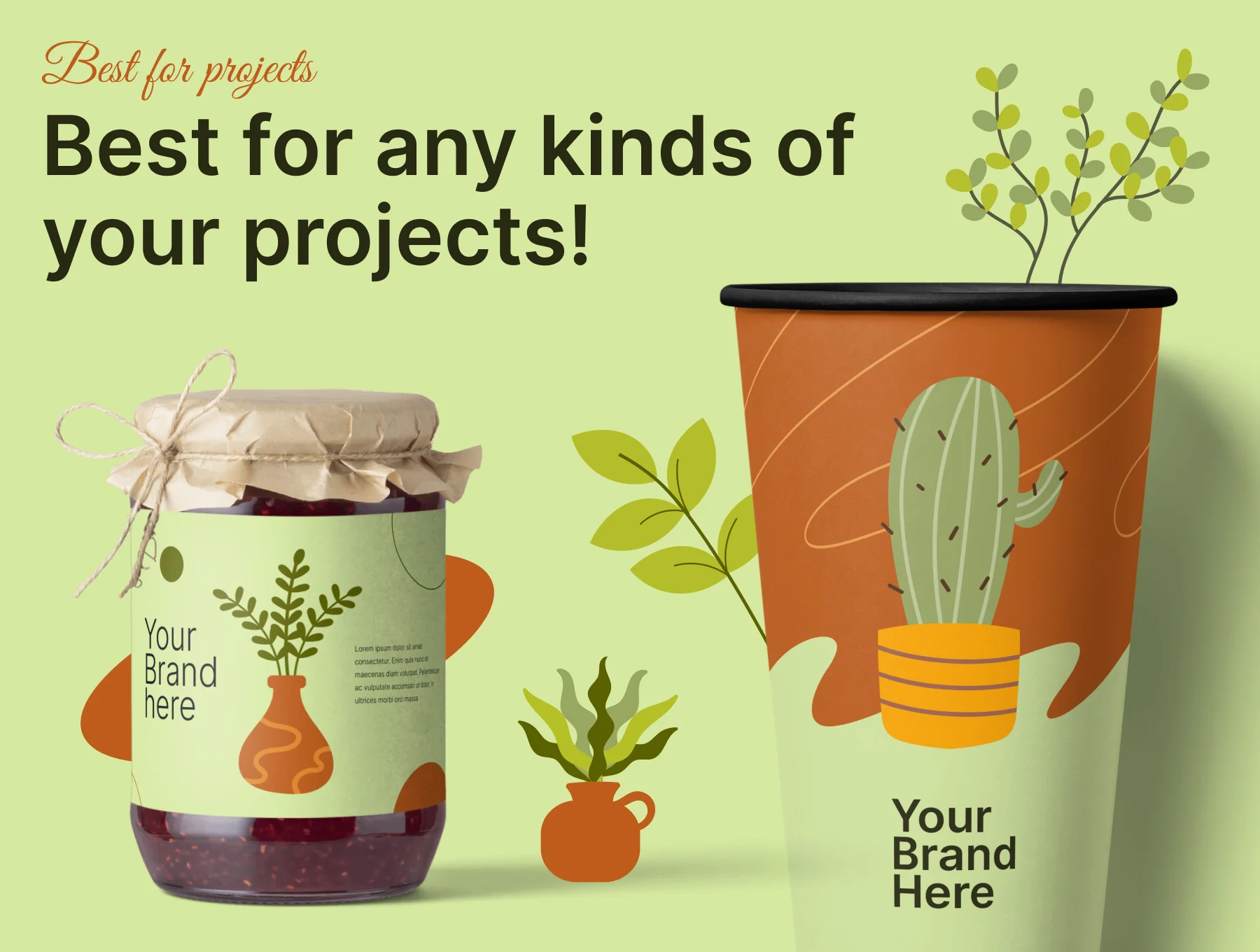 15 Simple Houseplant Element Illustrations 4