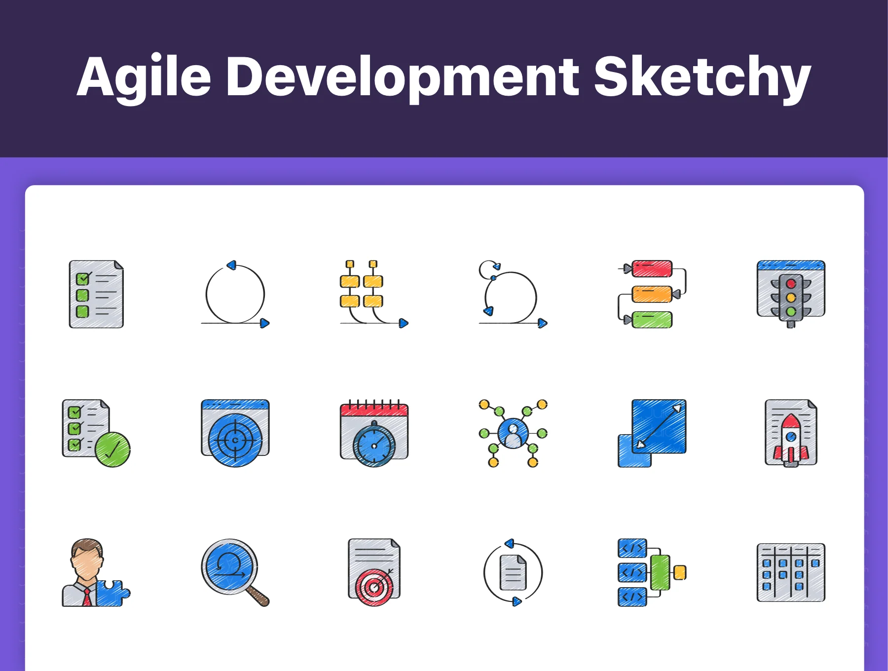 150 Agile Development Icons 4