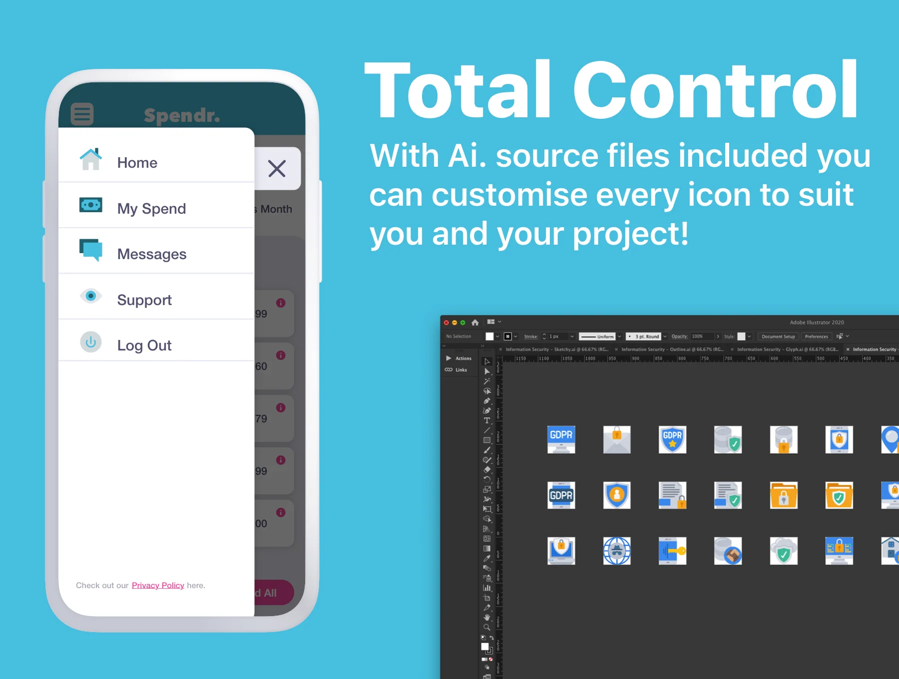 150 Augmented Reality Icons 2